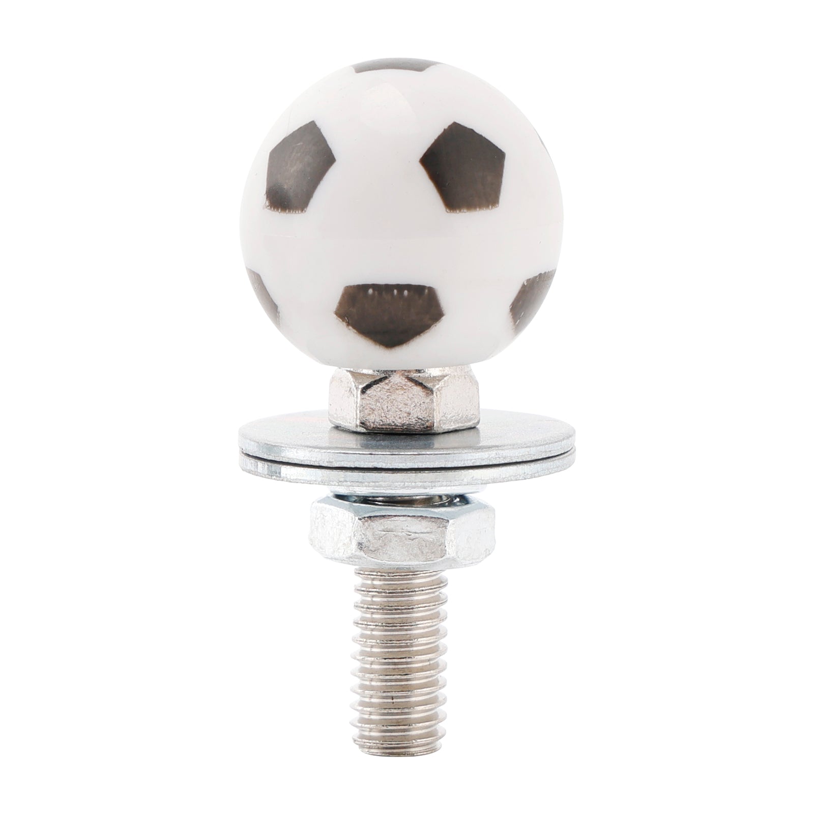 2x Custom SOCCER License Plate Bolt Screw Plastic Motorcycle Chopper Trike