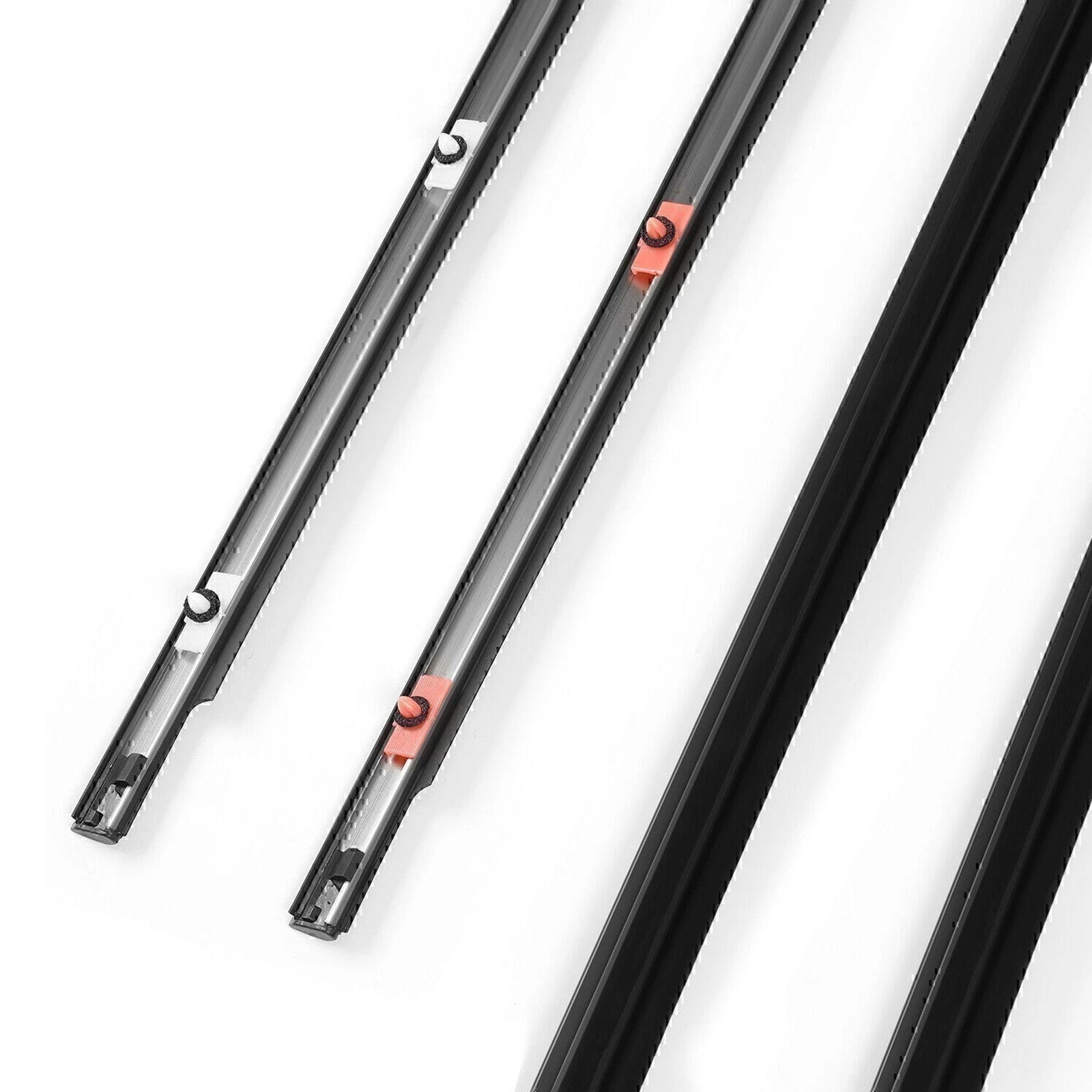 2007-2014 Toyota FJ Cruiser 4PCS Window Moulding Trim Seal Belt Weatherstrip