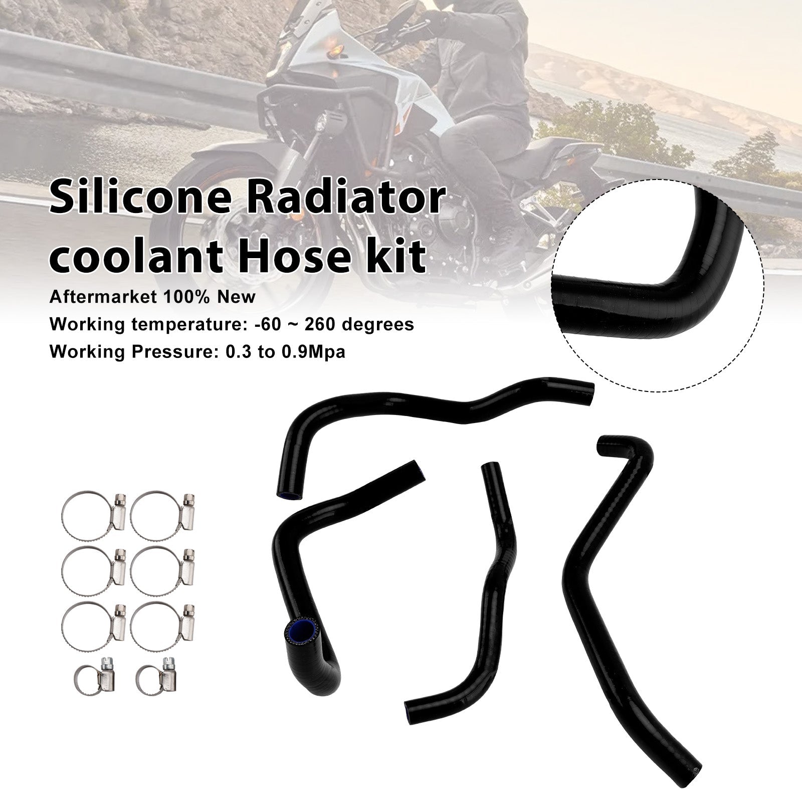 2024-2025 Honda CB500 Hornet Silicone Radiator coolant Hose