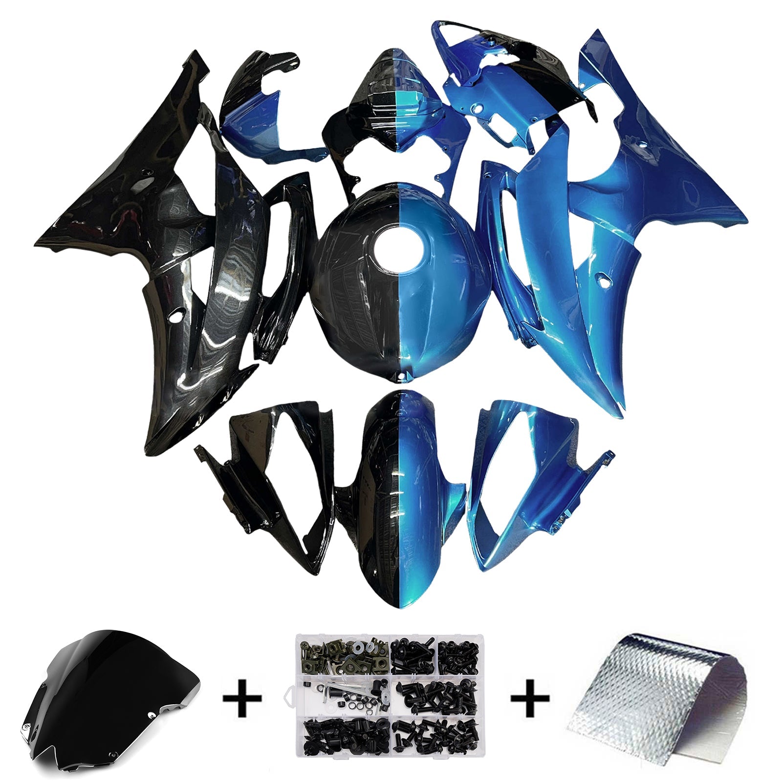 Injection Fairing Kit Bodywork Plastic ABS For Yamaha YZFR6 YZF-R6 2008-2016