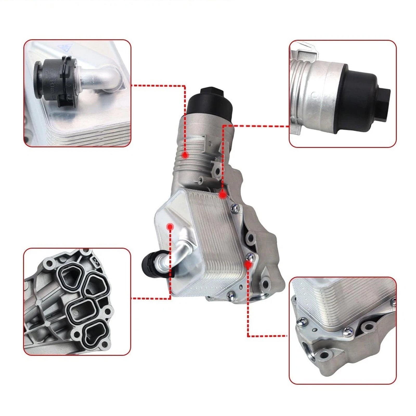 Engine Oil Cooler Filter Housing 11428661958 For BMW X1 X2 2020-2023