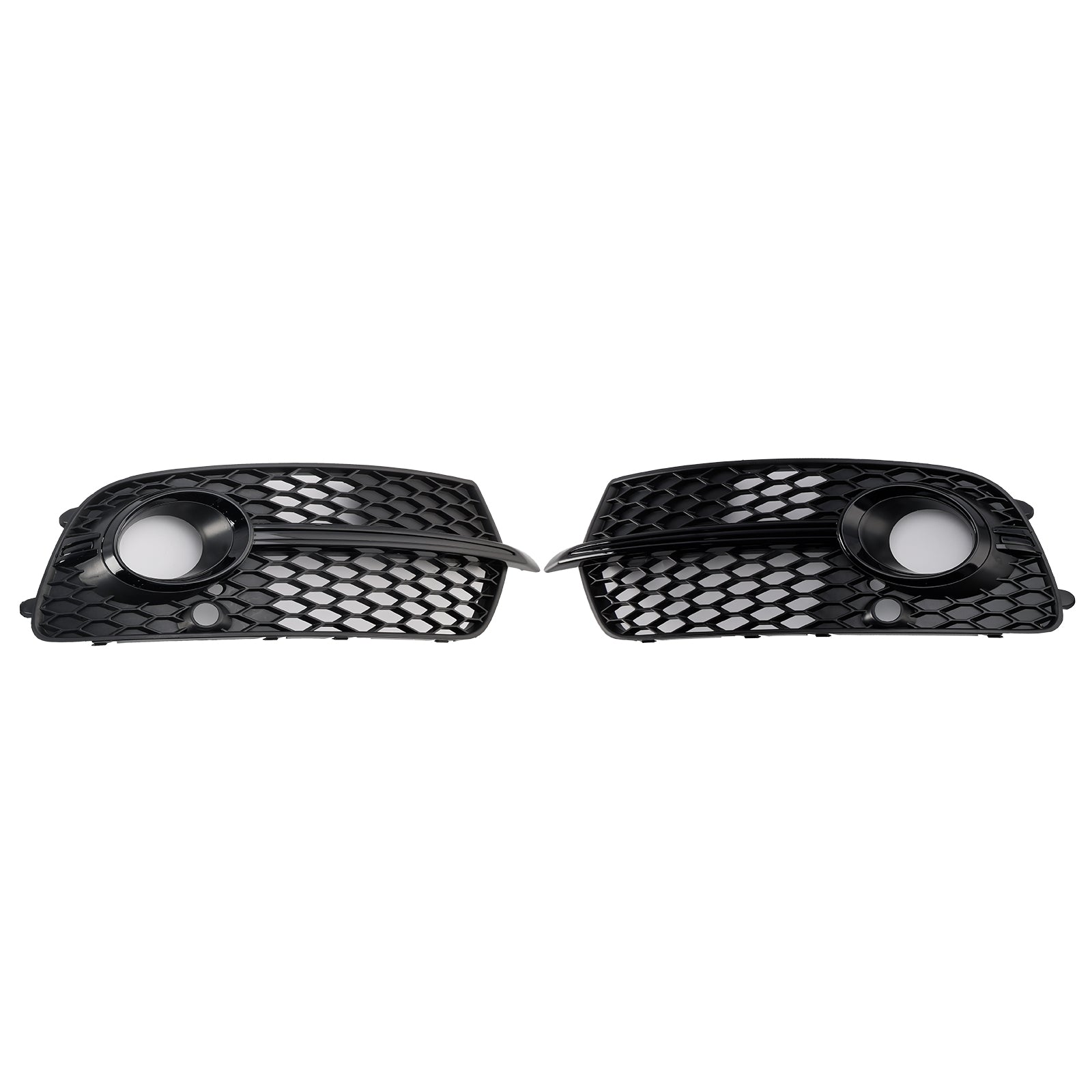 Front Bumper Fog Light Grill Grille Fit Audi Q5 S-Line SQ5 2013-2017 Black
