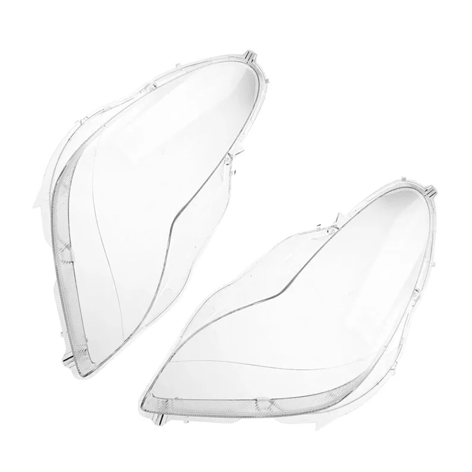 2006-2011 Mercedes W219 CLS350 CLS500 2PCS Front Headlight Glass Clear Cover