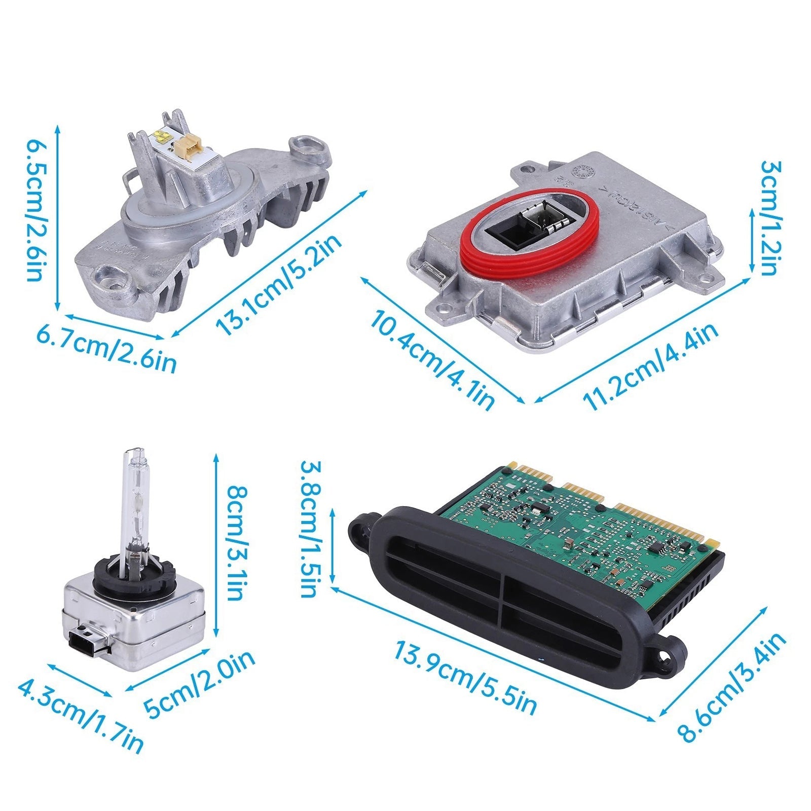 2013-2015 BMW 320i xDrive Adaptive Xenon Ballast Control Module Kit 63117398766 63117311243