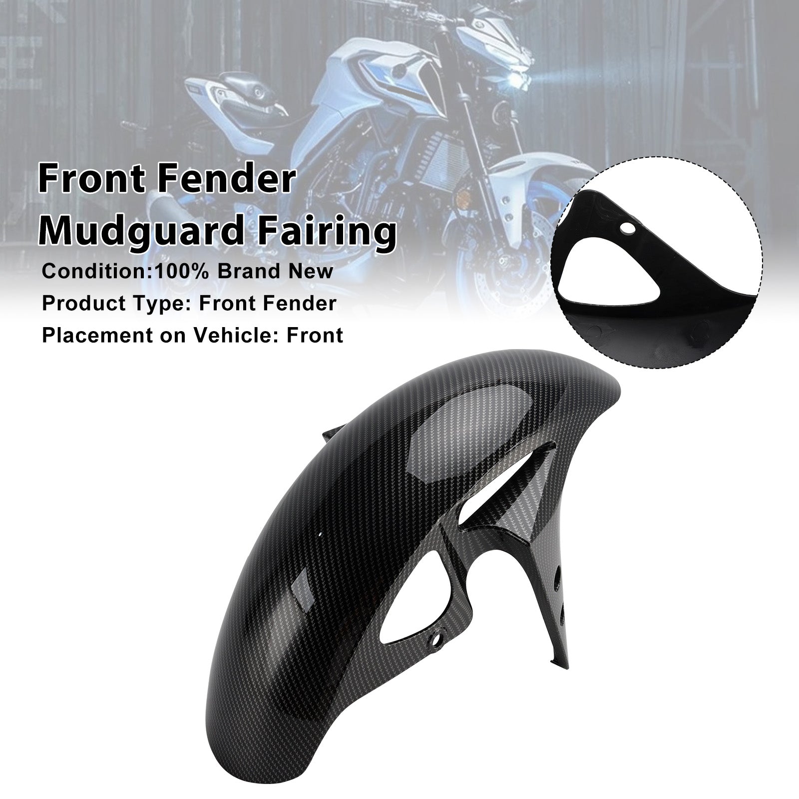 2025-2026 Yamaha YZF-R3 YZF R25 MT-03 Front Fender Mudguard Fairing