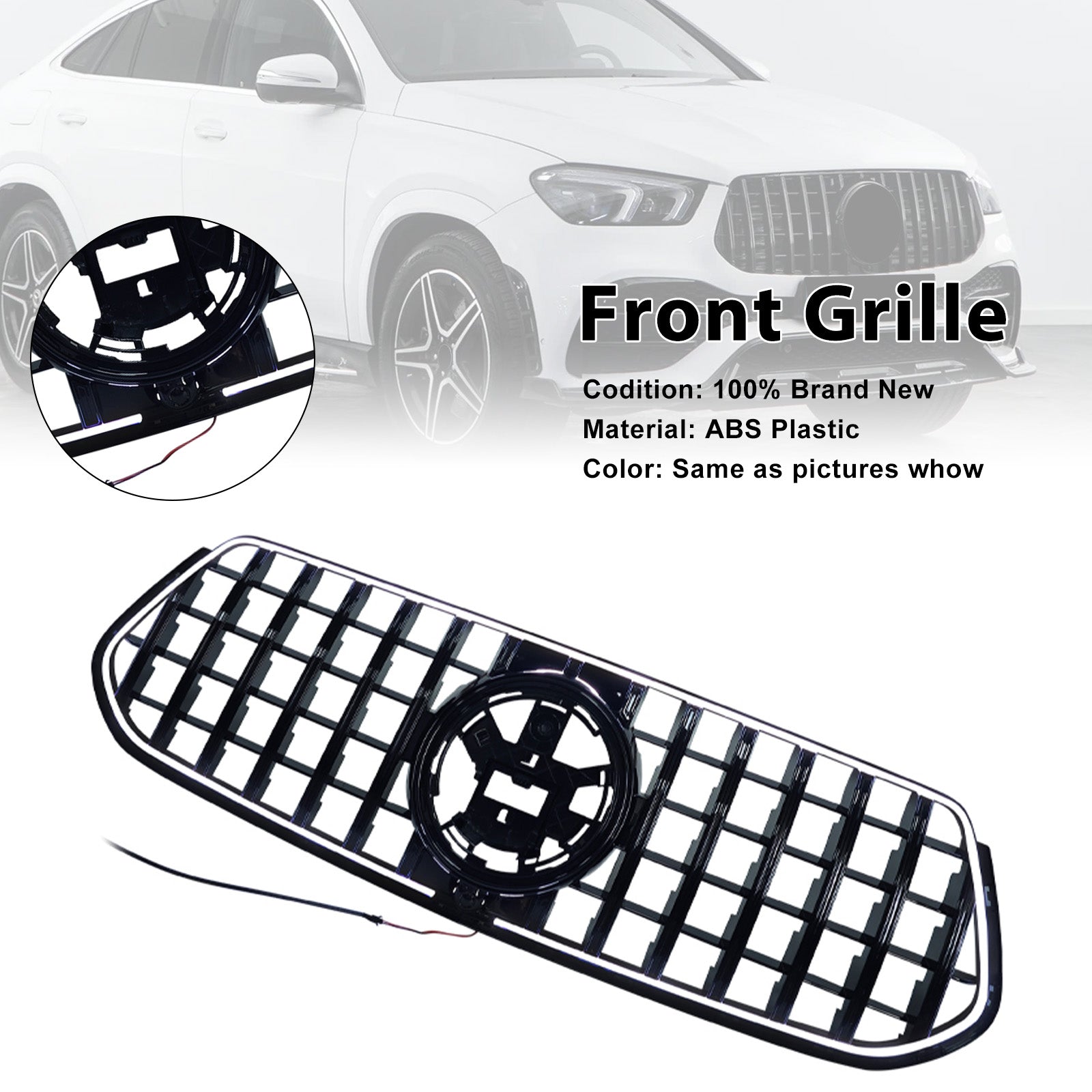2019-2023 For Mercedes Benz GLE-Class C167 Coupe Front Bumper Grille Grill