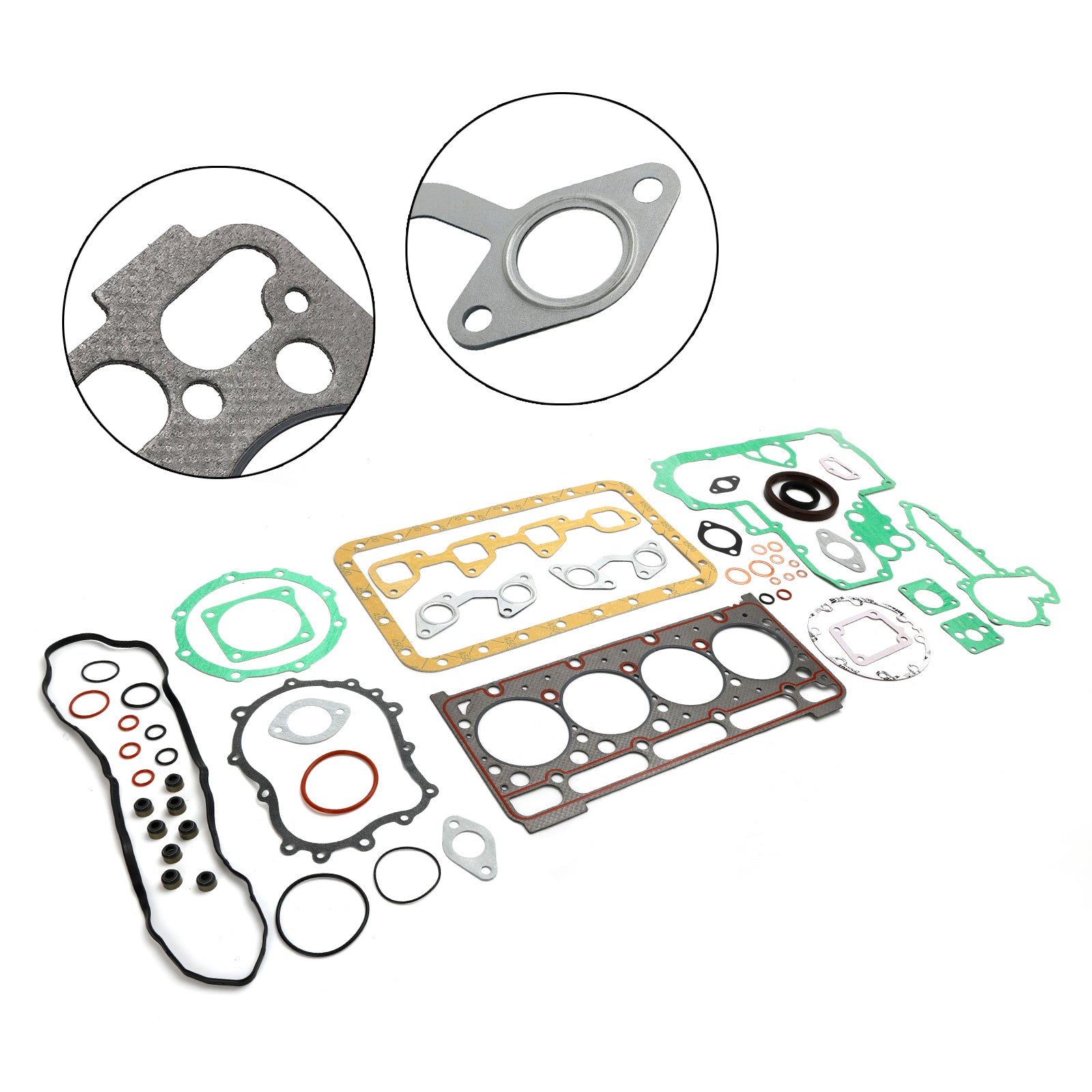 Fits For Kubota V2403 Engine Complete Cylinder Head Gasket Kit Set