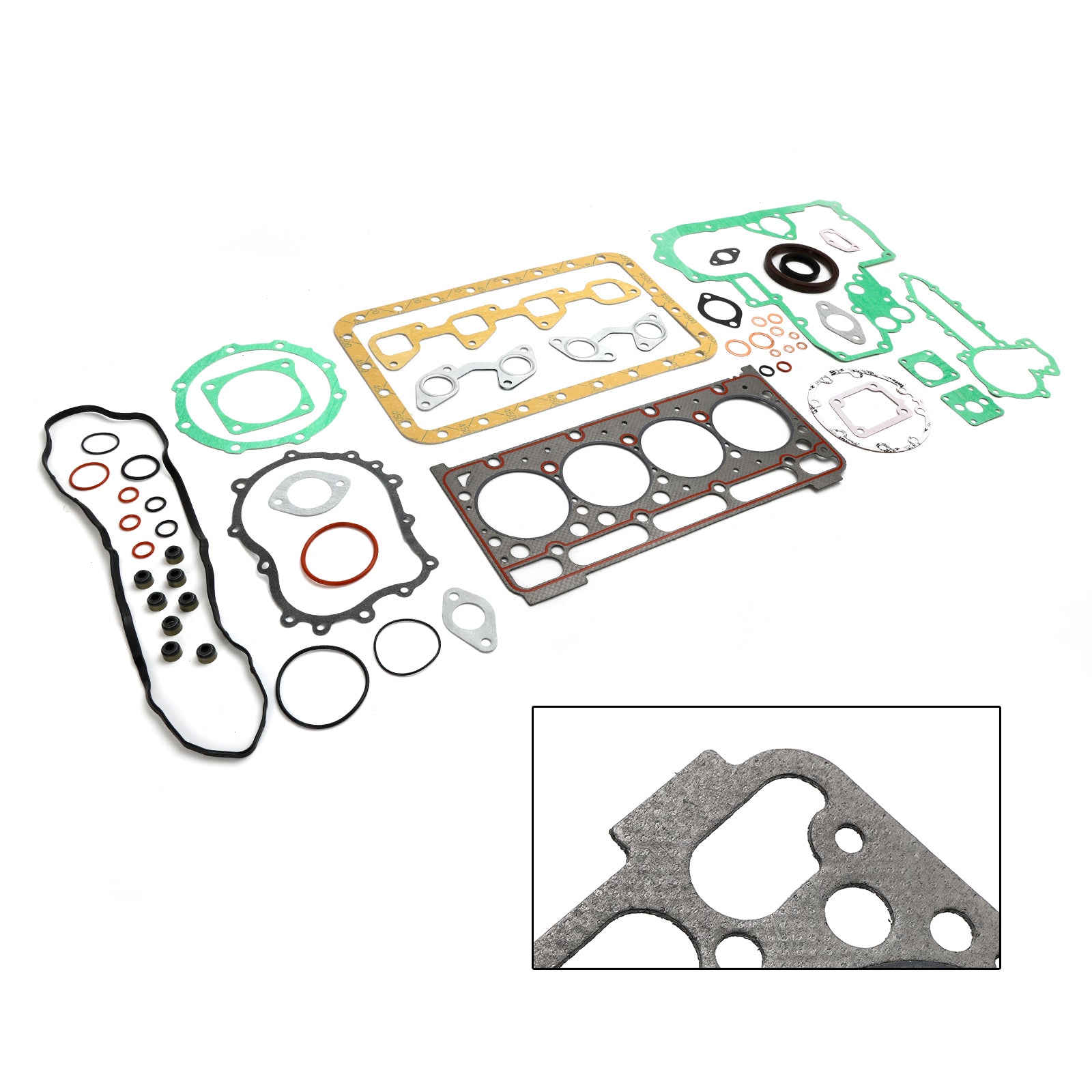 Fits For Kubota V2403 Engine Complete Cylinder Head Gasket Kit Set