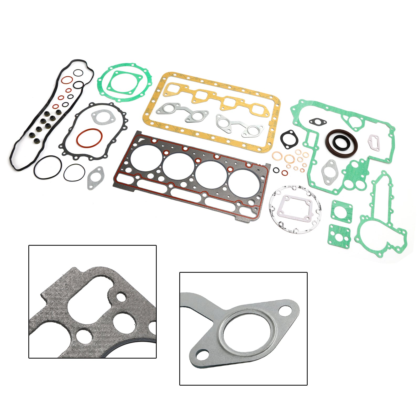 Fits For Kubota V2403 Engine Complete Cylinder Head Gasket Kit Set
