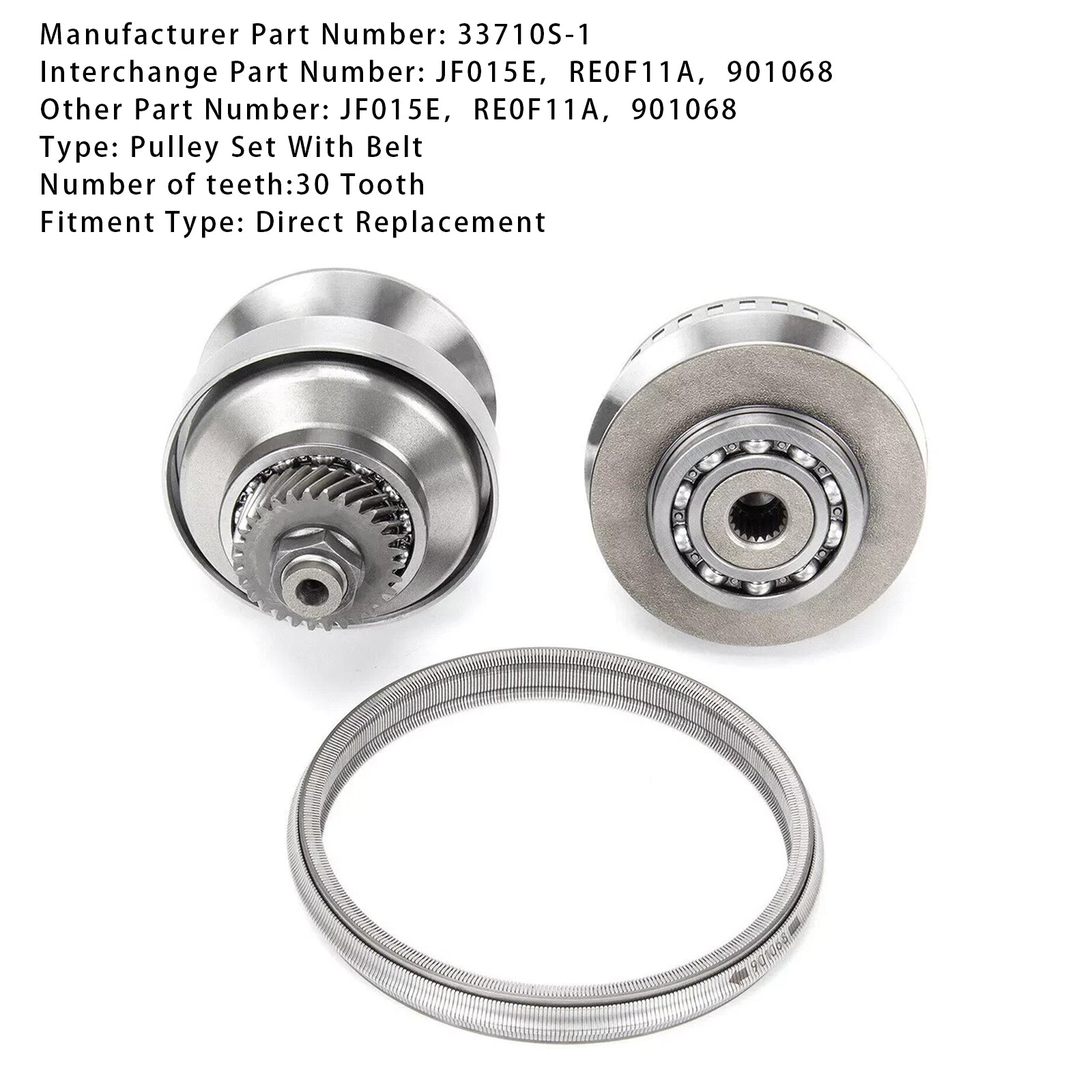 2014-2015 MITSUBISHI GALANT FORTIS L4 1.8L Transmission Pulley Set W/ Belt Chain 30 Teeth JF015E RE0F11A