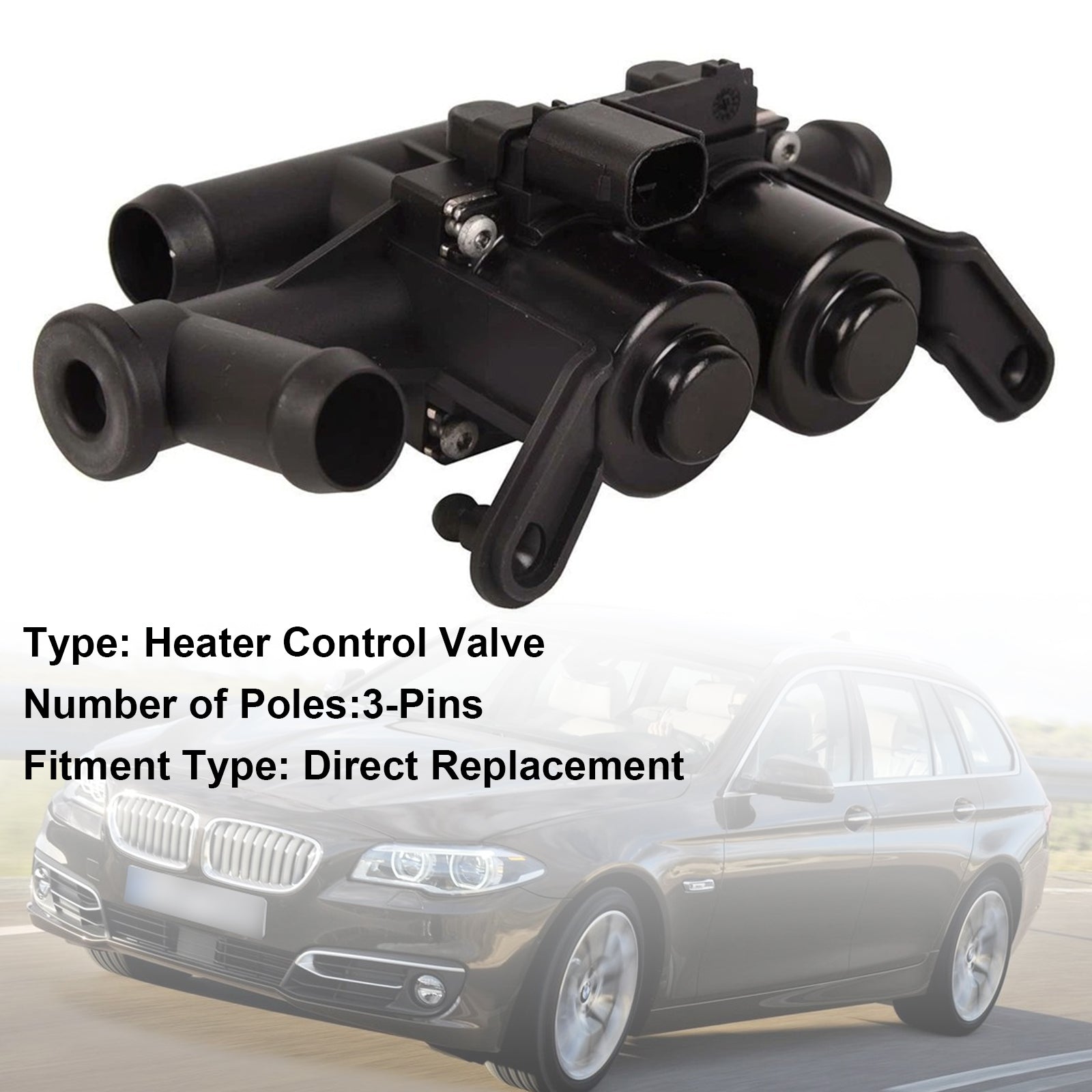 Heater Coolant Control Valve 64114271156 For BMW 5 6 7 Series F07 F10 F06