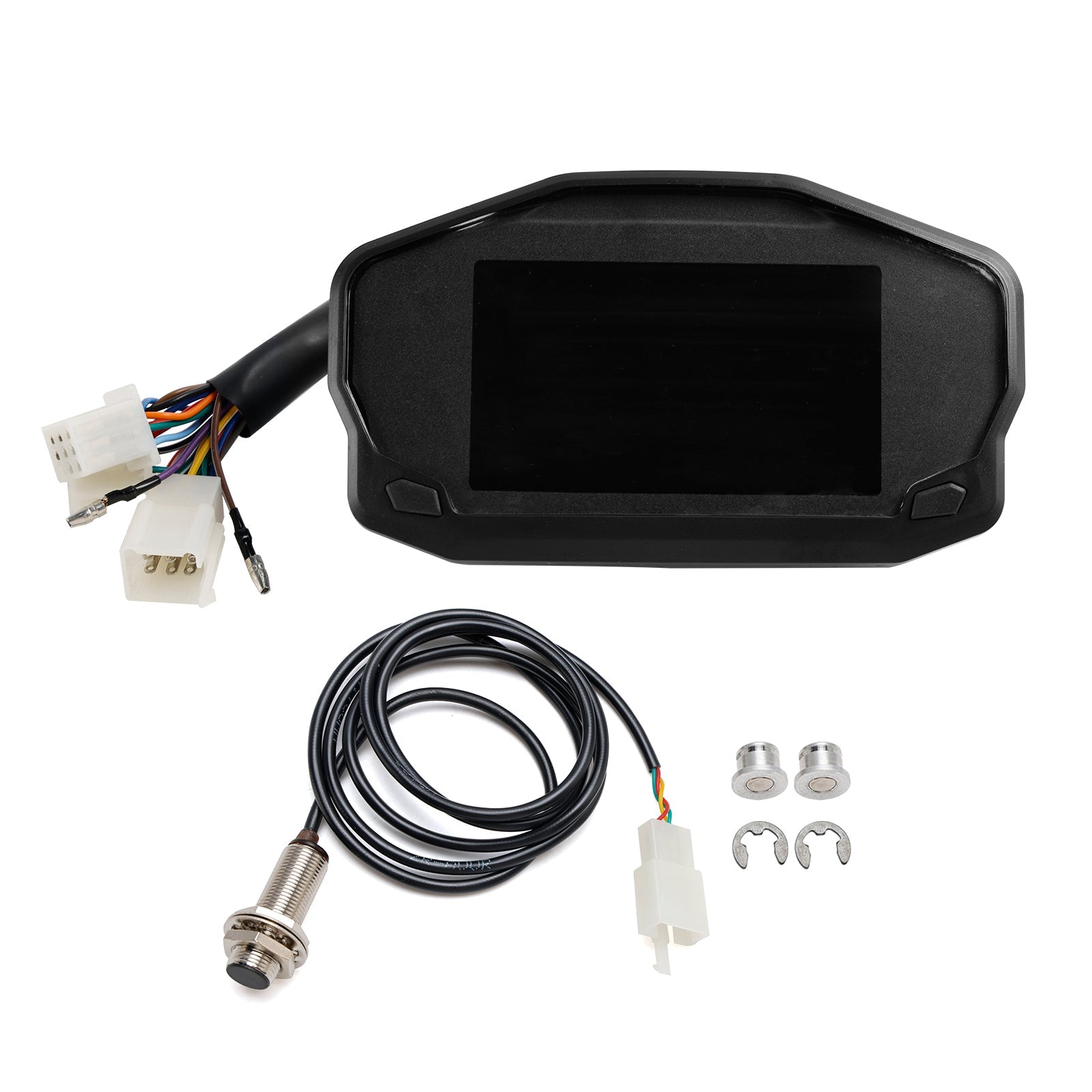 Backlight Lcd Rpm Digital Display Odometer Speedometer Universal For Motorcycle