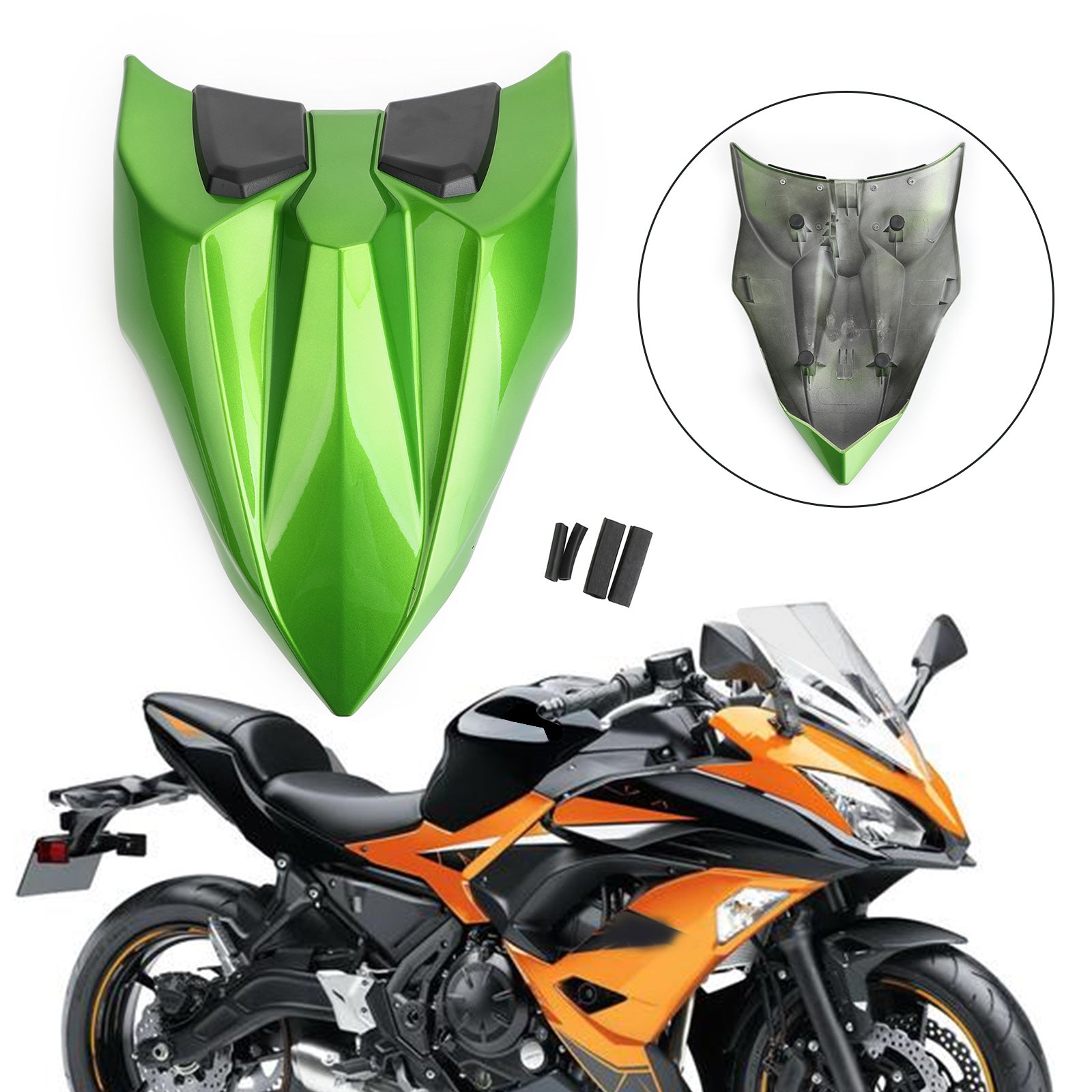 Motorcycle Rear Seat Fairing Cover Cowl For Kawasaki Z650 Ninja 650 2017-2023