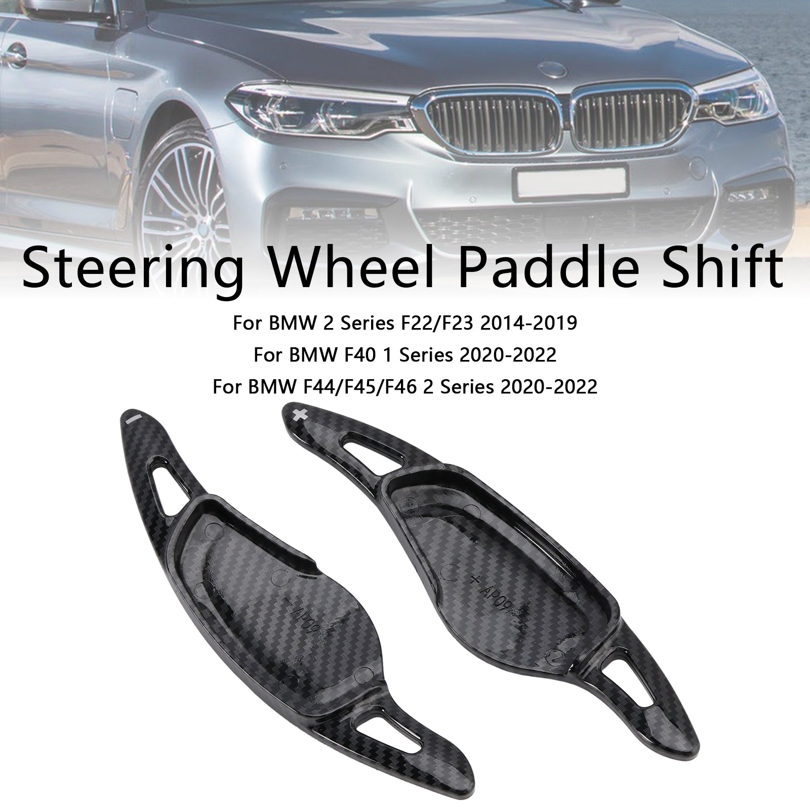 Carbon Look Steering Wheel Paddle Shifter Fit BMW 3 4 5 G20 G22 G30 2018+