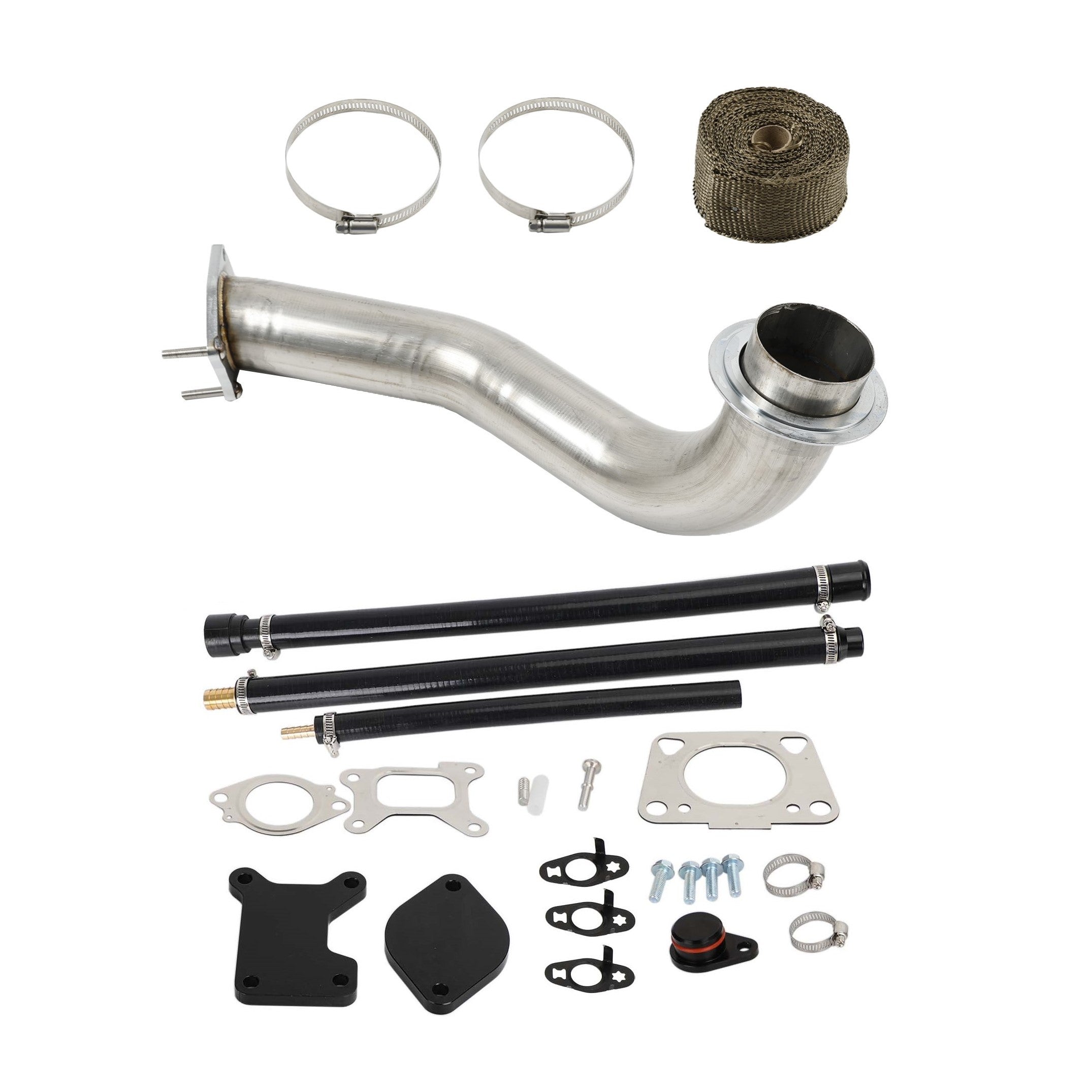 3.5" Downpipe & EGR Valve Cooler Delete Kit for 2017-2023 Chevy GMC Duramax Diesel 6.6 L5P