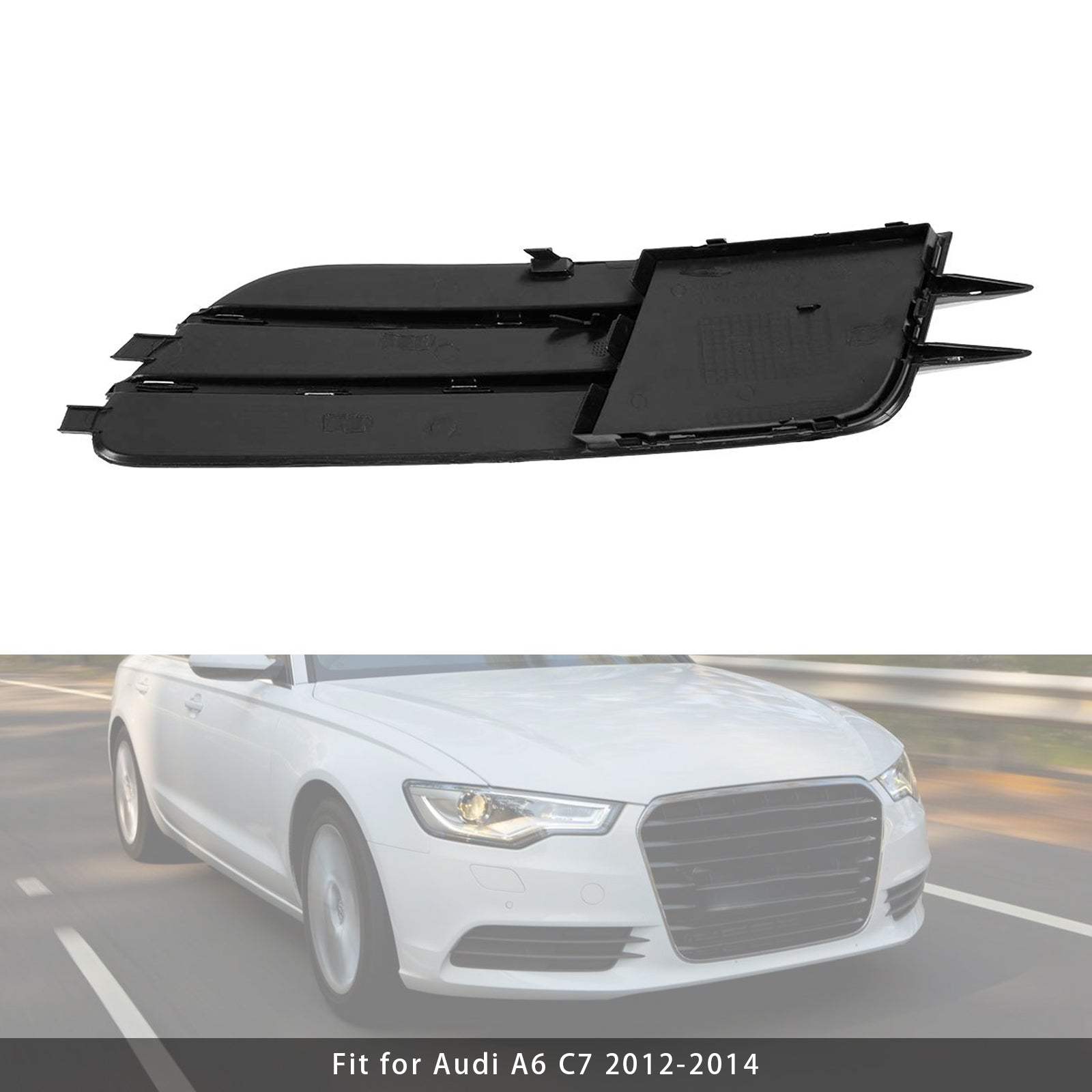 Front Left Side Bumper Grille Fog Light Grill 4G0807681For Audi A6 C7 2011-2014