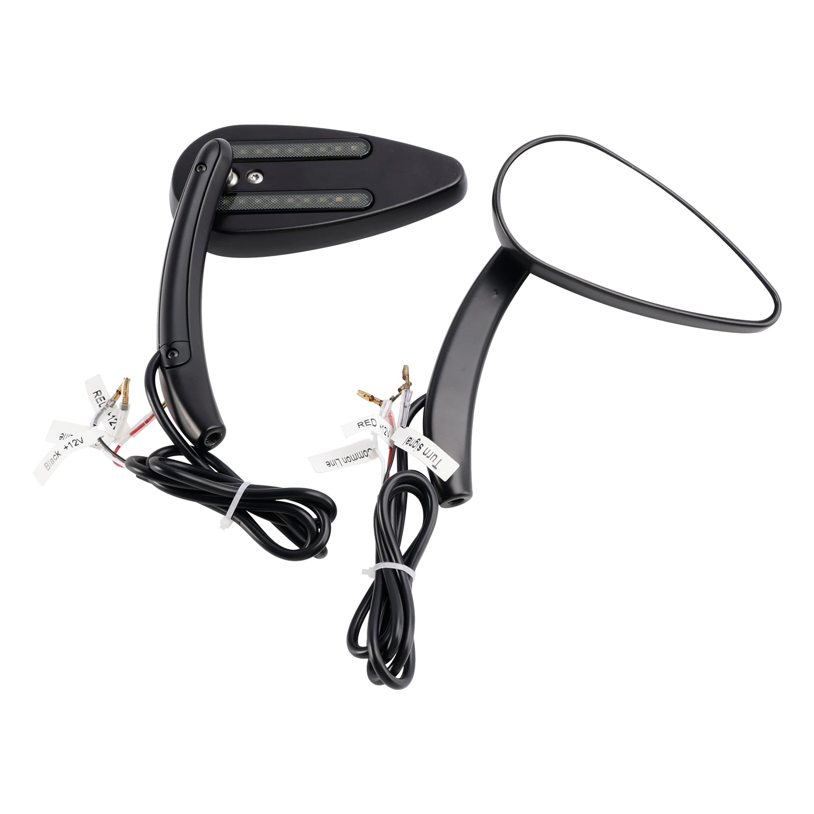 1990-2021 Sportster 883 1200 Black Custom Dynamics LED Turn Signal Mirrors