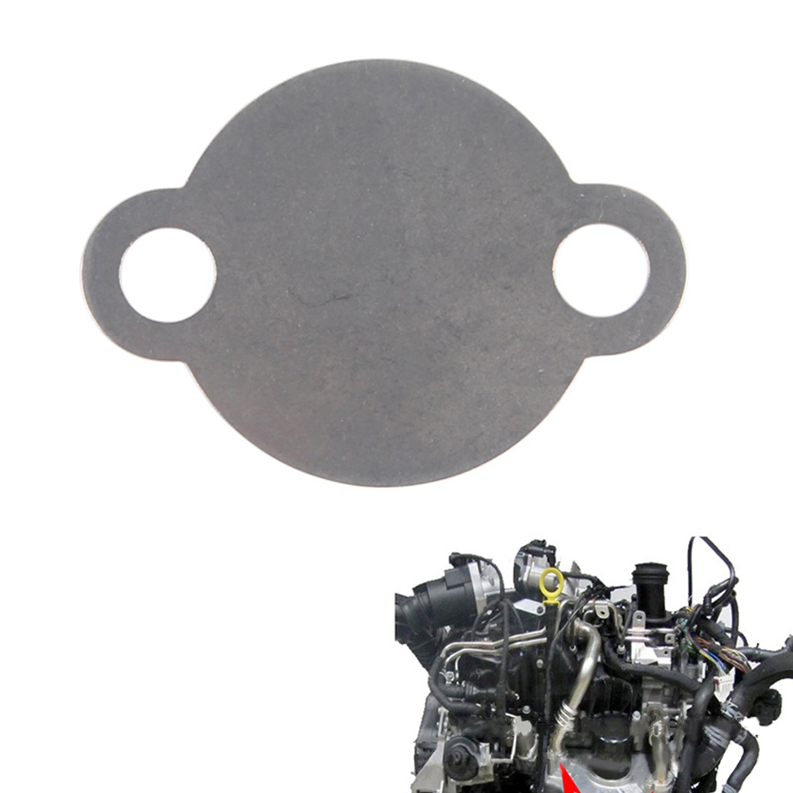 2 ? EGR Valve Blank Plate for Volkswagen Transport T5 2.0 BiTDI CFCA Engine