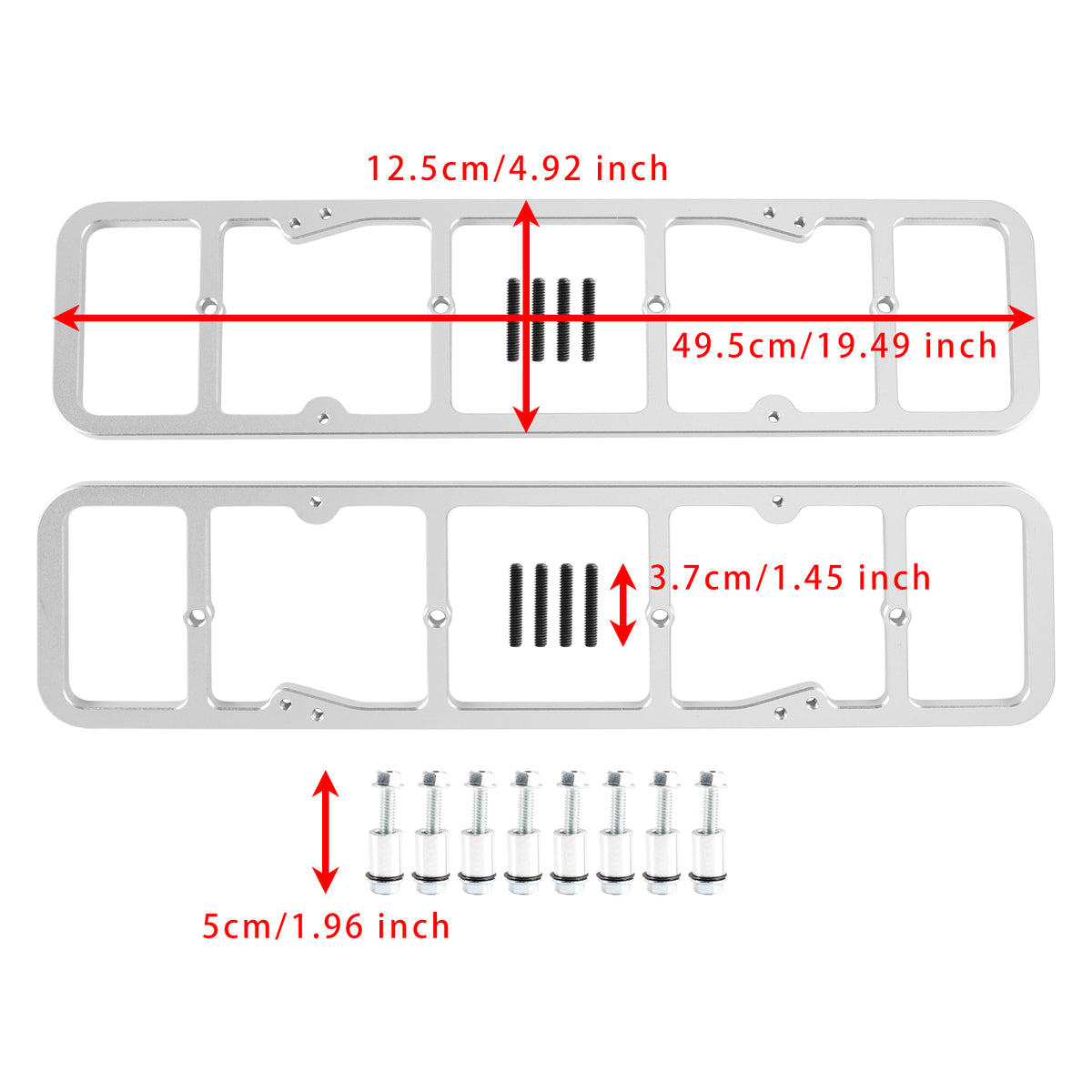 Valve Cover Adapter Compatible with all 1955-1986 perimeter bolt valve covers onto 1987 and newer SBC engines 551542