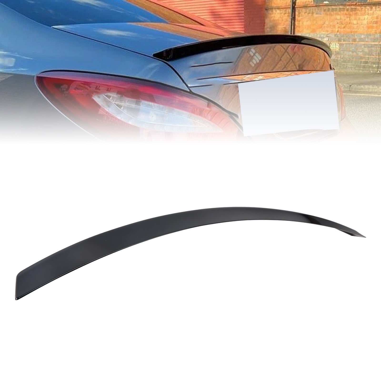 Gloss Black Rear Boot Spoiler For Mercedes-Benz CLS-Class W218 C218 2010-2018