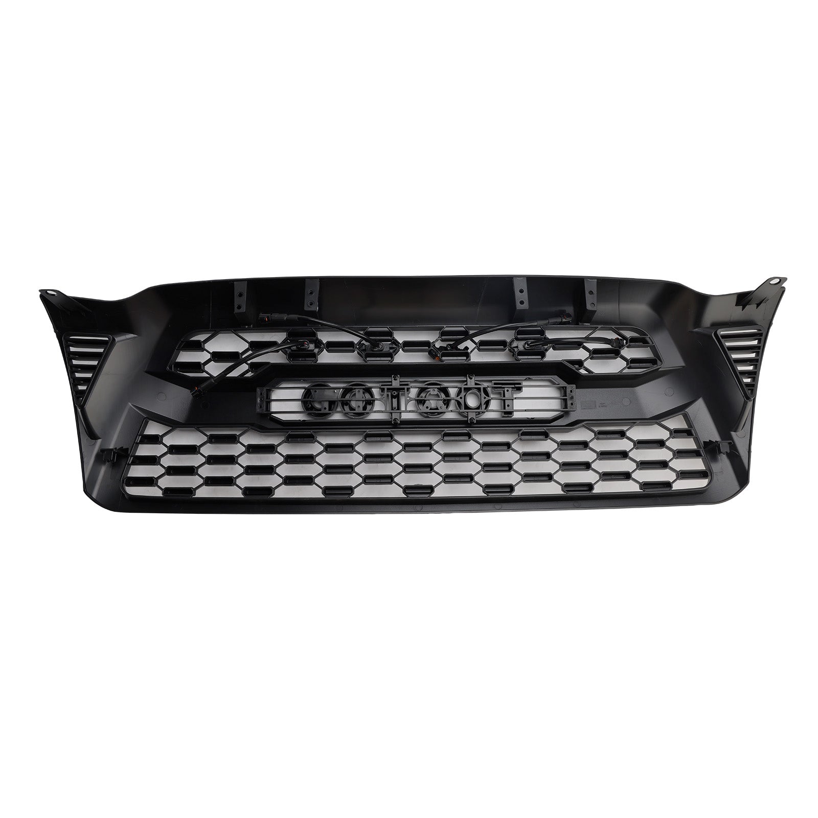 Matte Black Front Bumper Grille Grill Fit Toyota Tacoma 2005-2011 W/LED