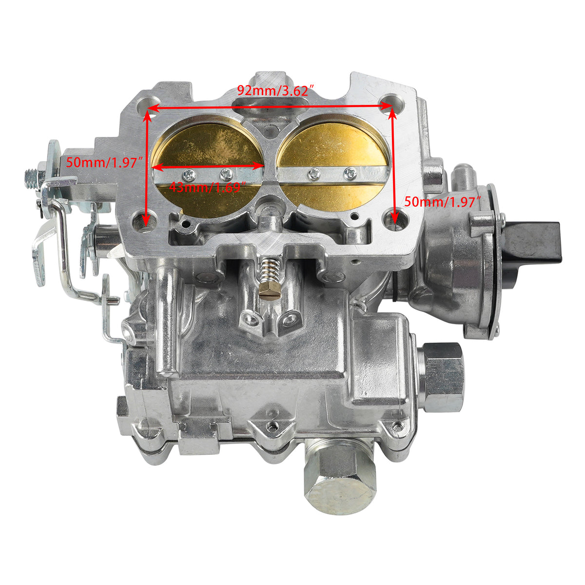Carburetor Carb for Marine Mercruiser 2 Barrel 3.0L 4 CYL with a Long Linkage