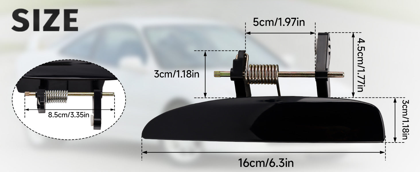 Acura Integra 1994-2001 용 2PC 외부 도어 핸들 레버