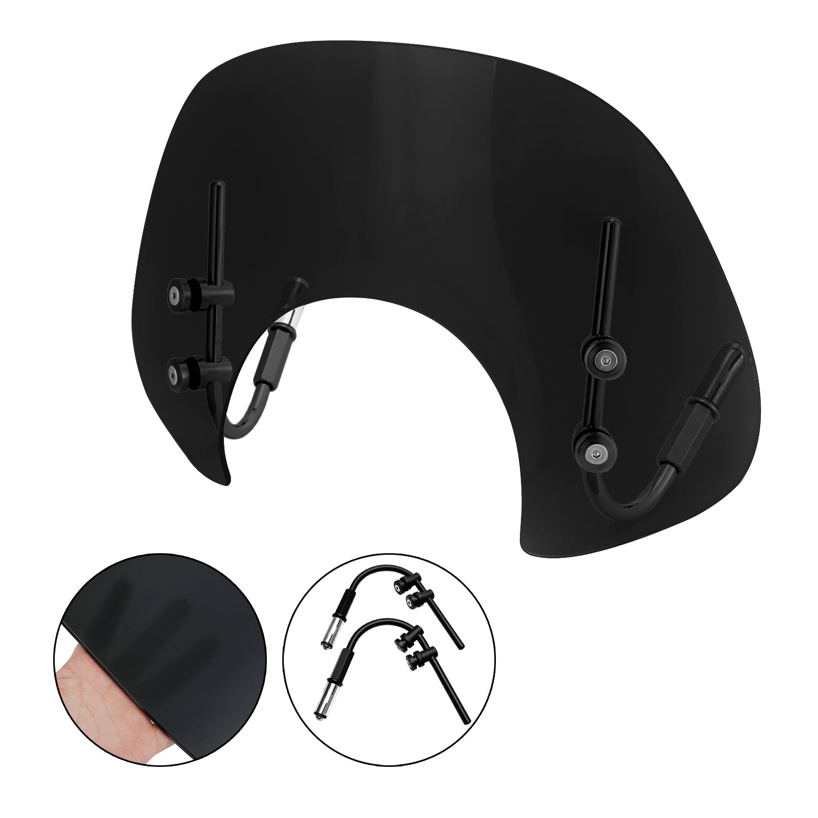 베스파 GTS250 GTS300 2017-2022 짧은 윈드실드 윈드스크린