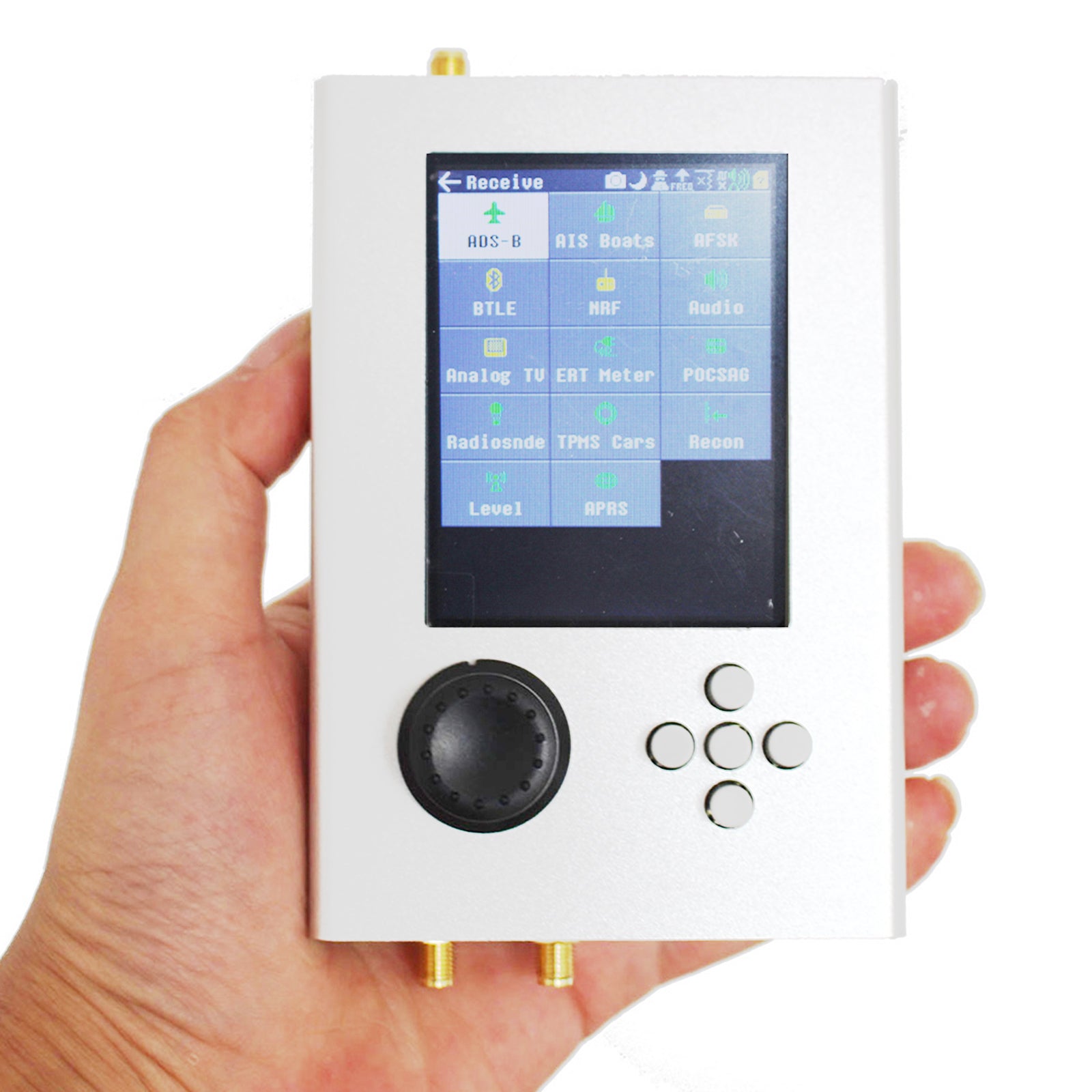 3.2" V1.7.3 Portapack 1MHz-6GHz SDR Software Defined Wireless Silver