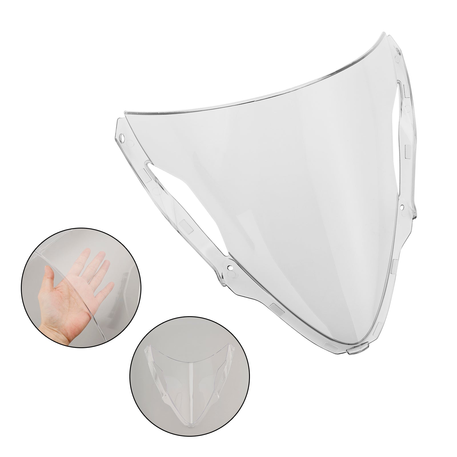 kawasaki ZX-6R 2024 용 앞 유리 윈드 스크린