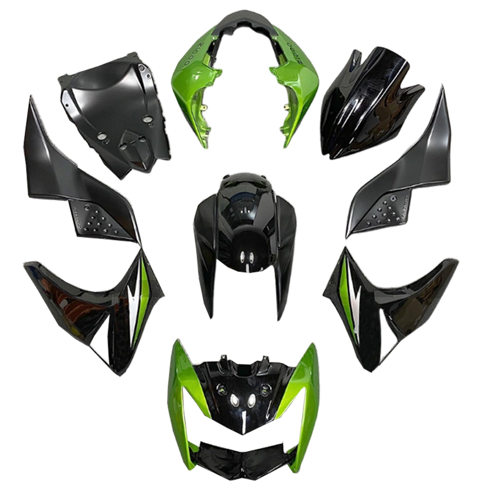 Kawasaki Z1000 2007-2009 Fairing Kit Bodywork Plastic ABS
