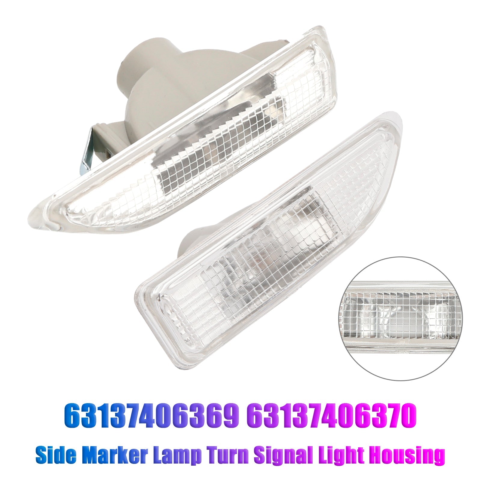 2016-2021 Mini Countryman Crossover MK II F60 Pair Turn Signal Light Housing 63137406369 63137406370
