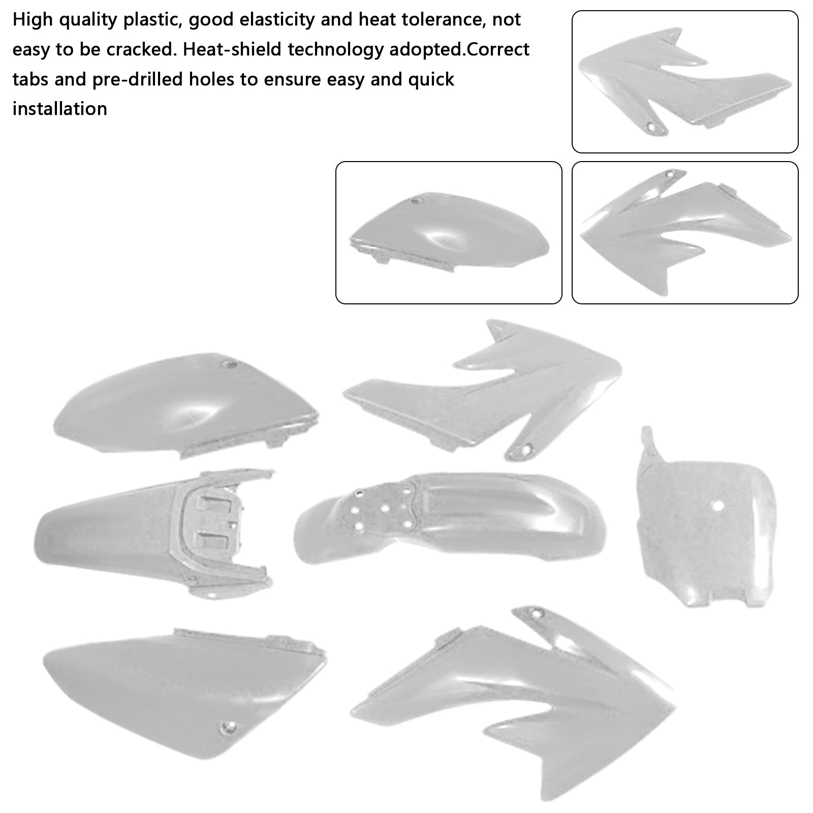 HONDA CRF70 DIRT BIKE Body Plastic Kit Fender Fairing