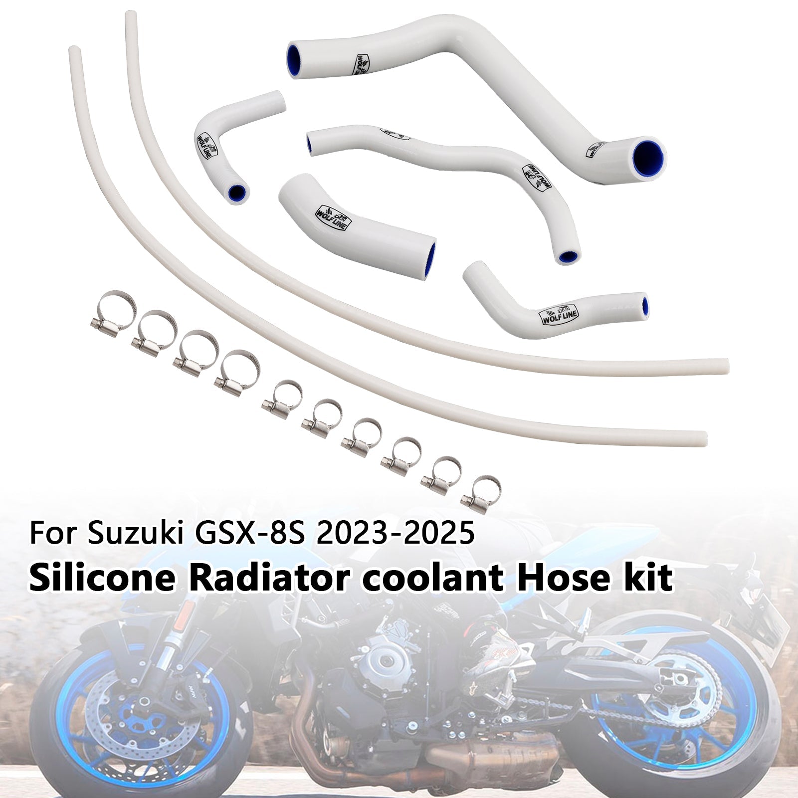 2023-2025 Suzuki GSX-8S Silicone Radiator coolant Hose