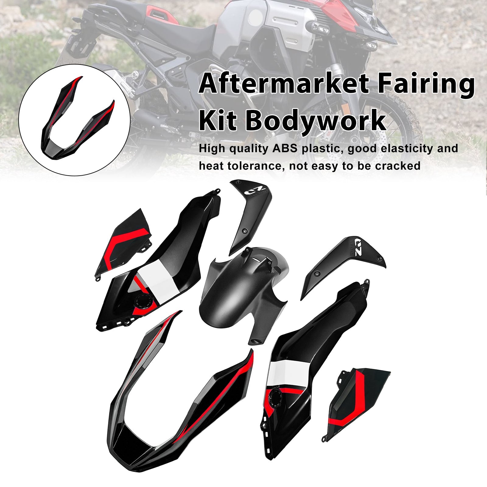 Injection ABS Plastic Bodywork Fairing Kit for BMW R1300GS 2024-2025 07#
