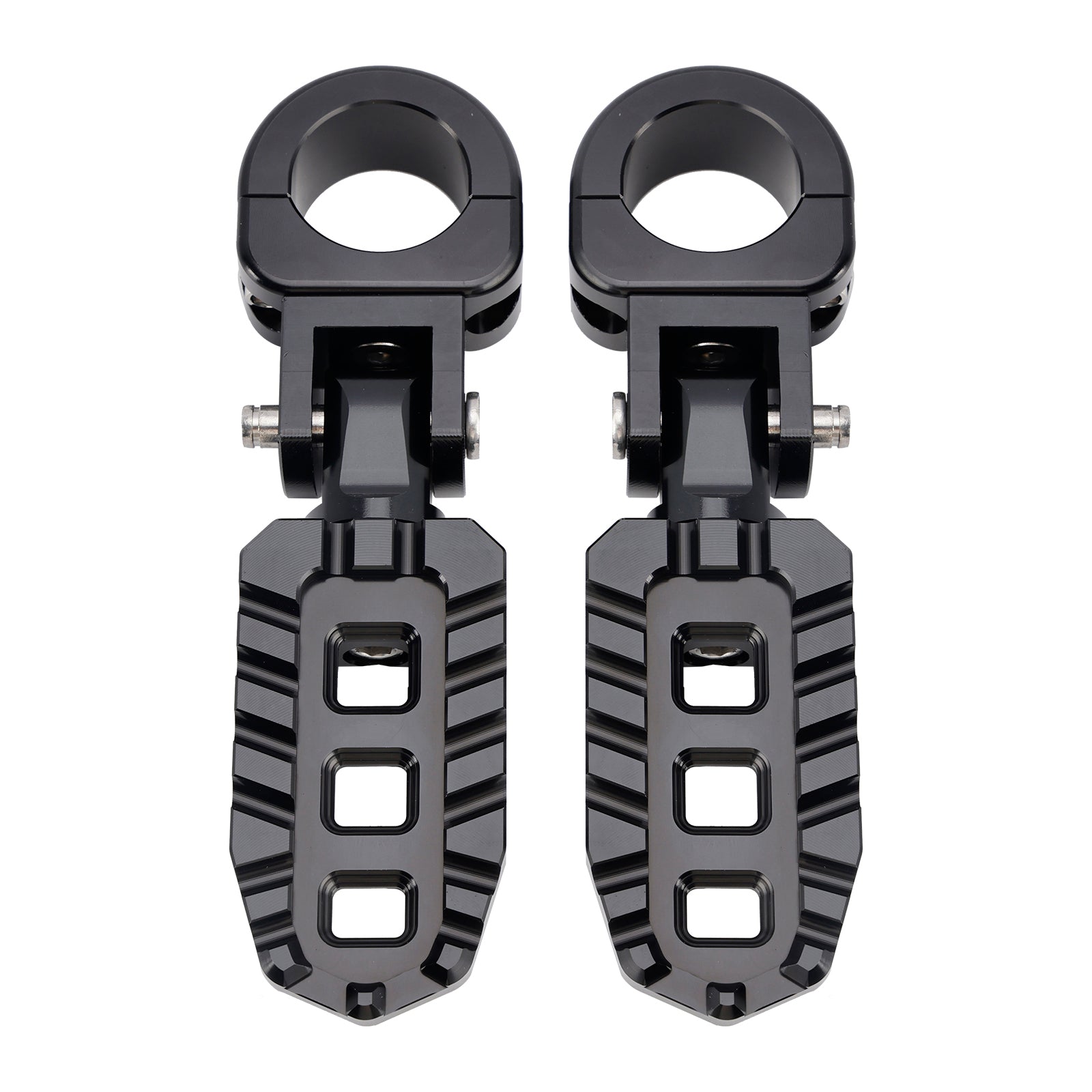 Universal Front Footrests Foot Pegs fit for motorcycle with 1.25" bars