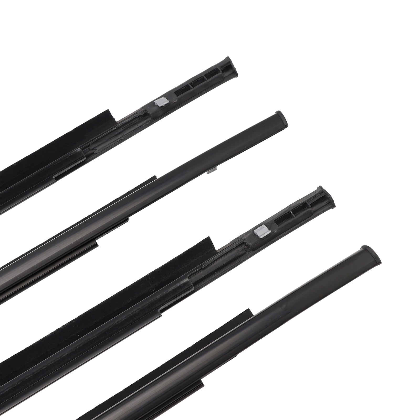 2006-2013 Toyota Yaris Hatchback 4PCS Door Glass Belt Outer Molding Weatherstrip