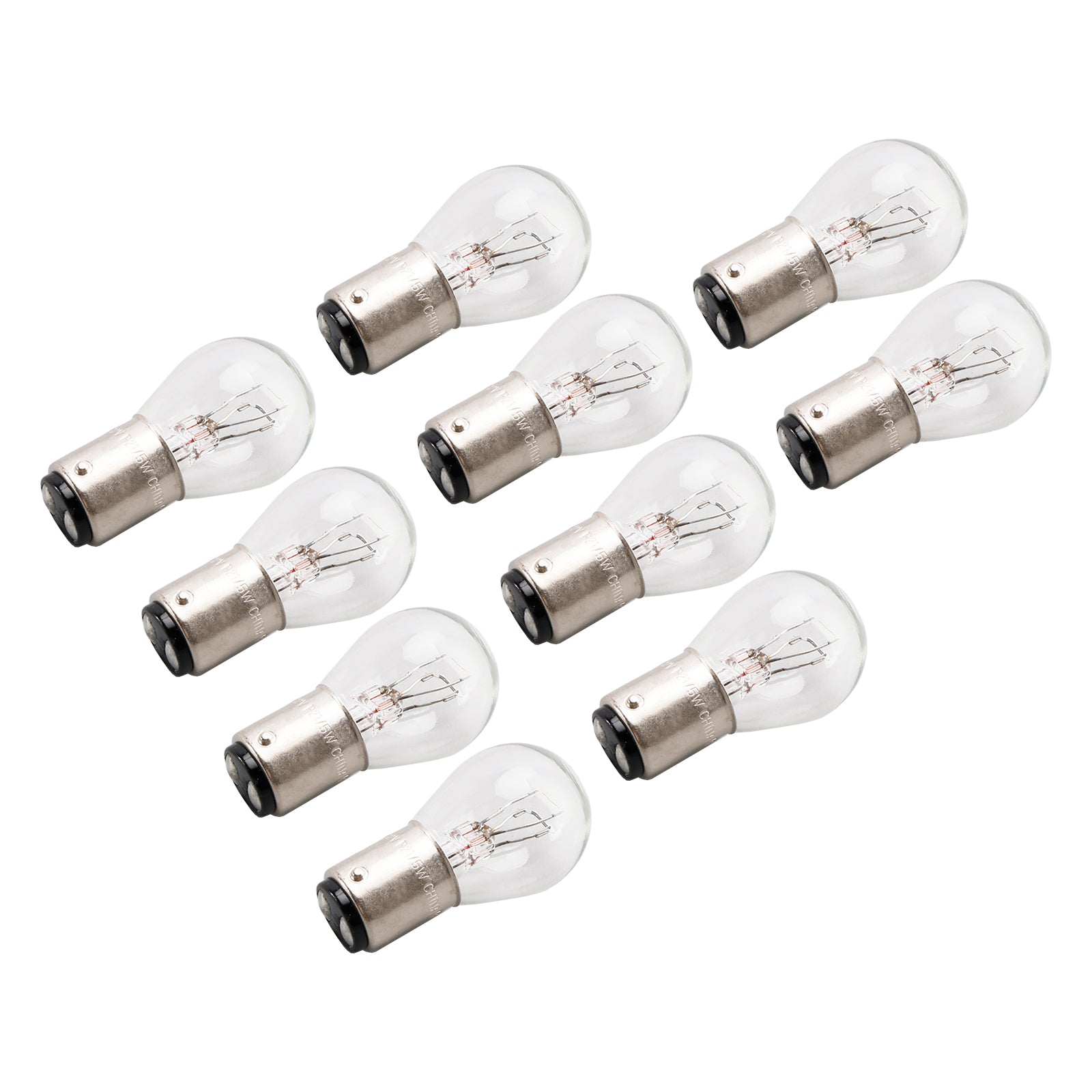 10PCS Car Light Tubular Lamp bulb P21/5W BAY15D 7528 12V 21/5W For OSRAM