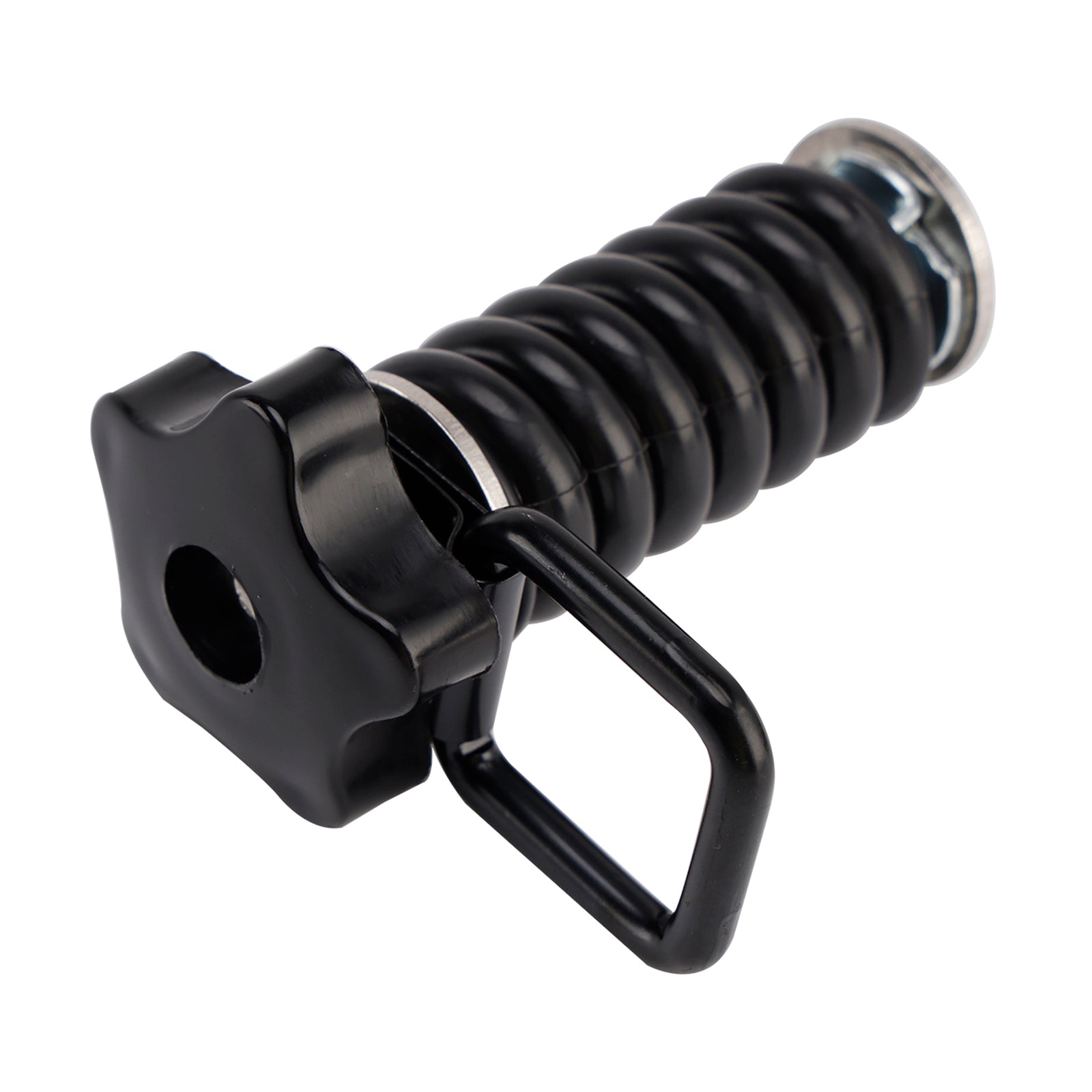 Pair Tie Down Anchor With D-Ring 1" Black Black For Polaris Rzr 570 800 900 1000