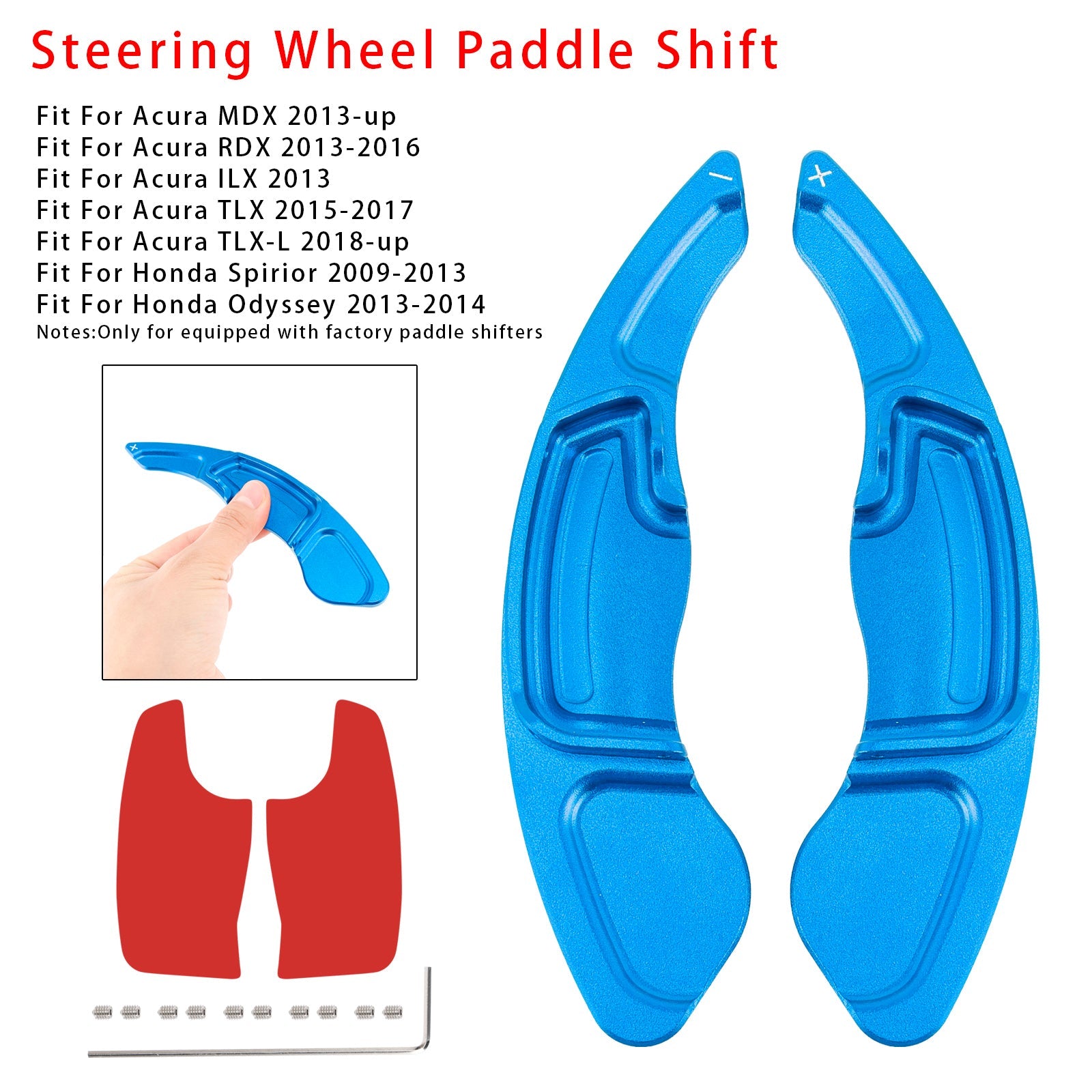 Steering Wheel Paddle Shifter Extension For Acura MDX RDX TLX Aluminium