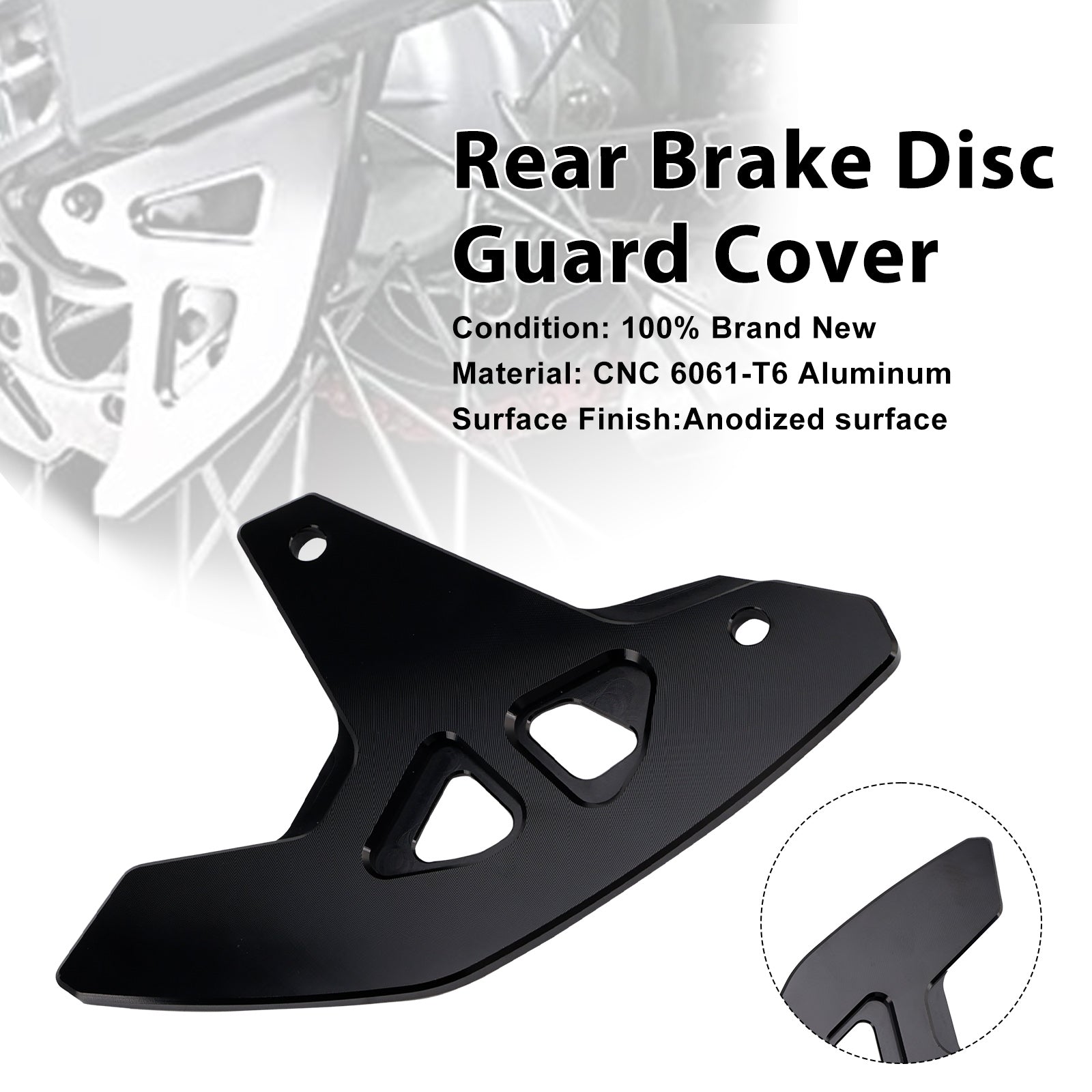 Rear Brake Disc Guard Cover For Suzuki DR-Z400SM 2000-2024 DRZ400/S/E