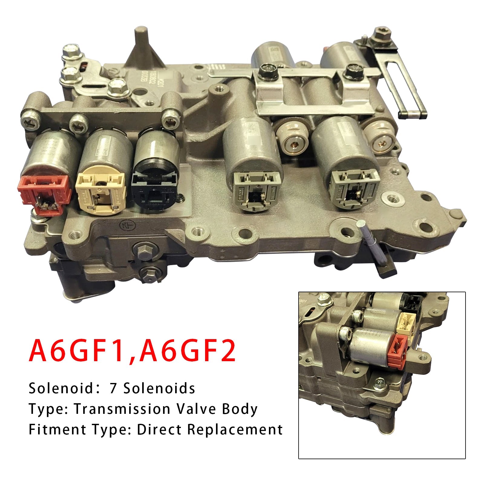 2016-2022 Hyundai KIA 2.0L A6GF1-2 Transmission Valve Body 7 Solenoids