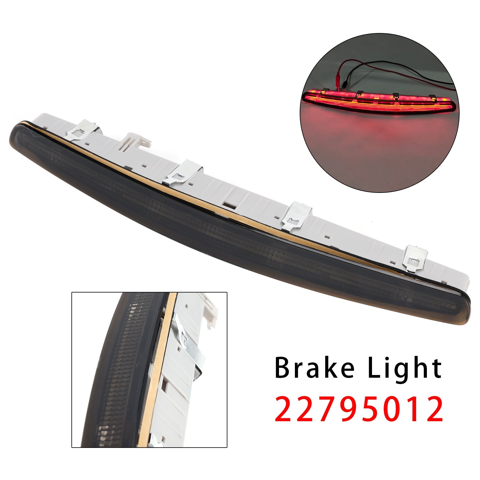 Rear Third Brake Light For Vauxhall/Opel Insignia A Mk1 08-12 Pre-Facelift Black