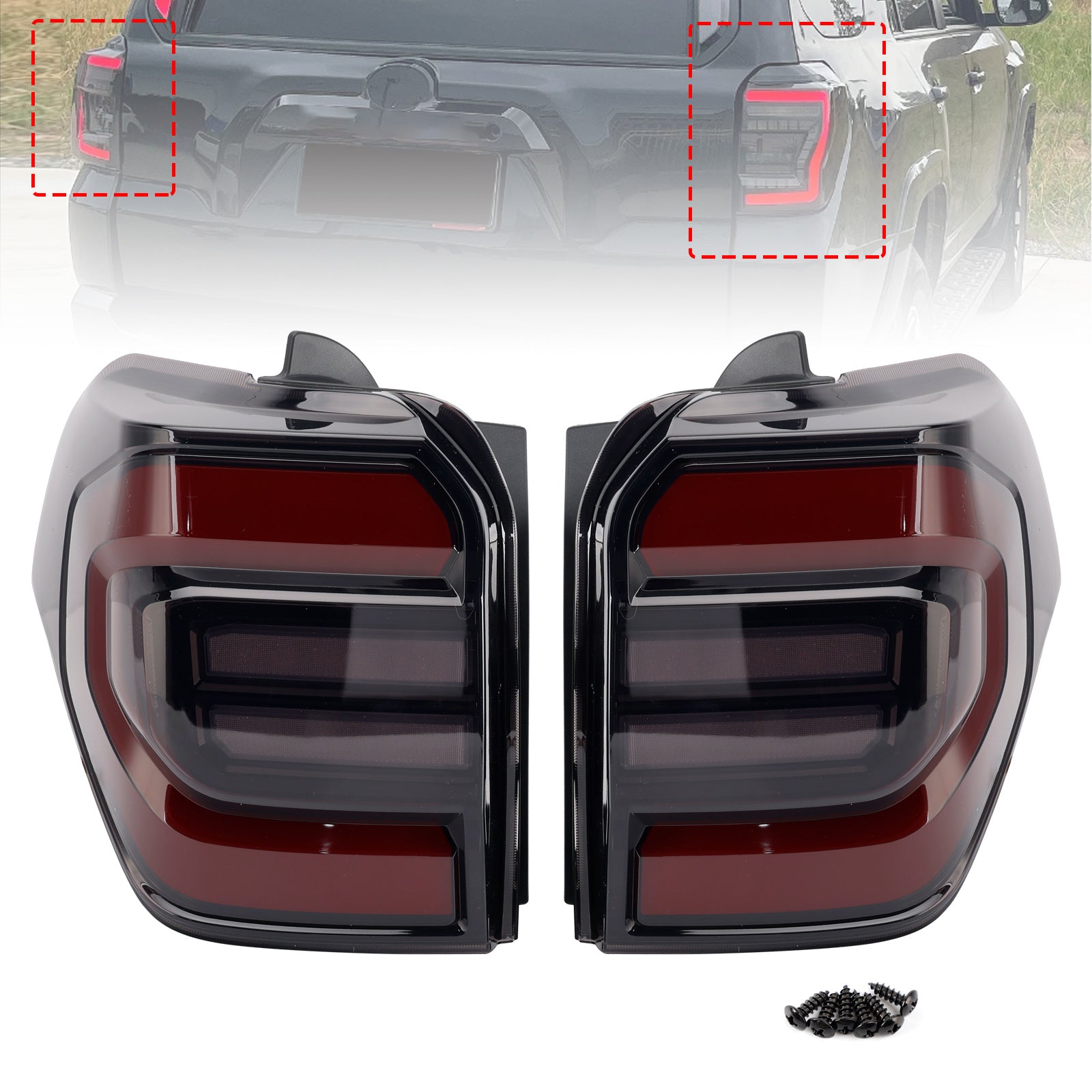 12W 35V 2PCS LED Tail Lights For 2010-2024 Animation Sequential Rear Lamp