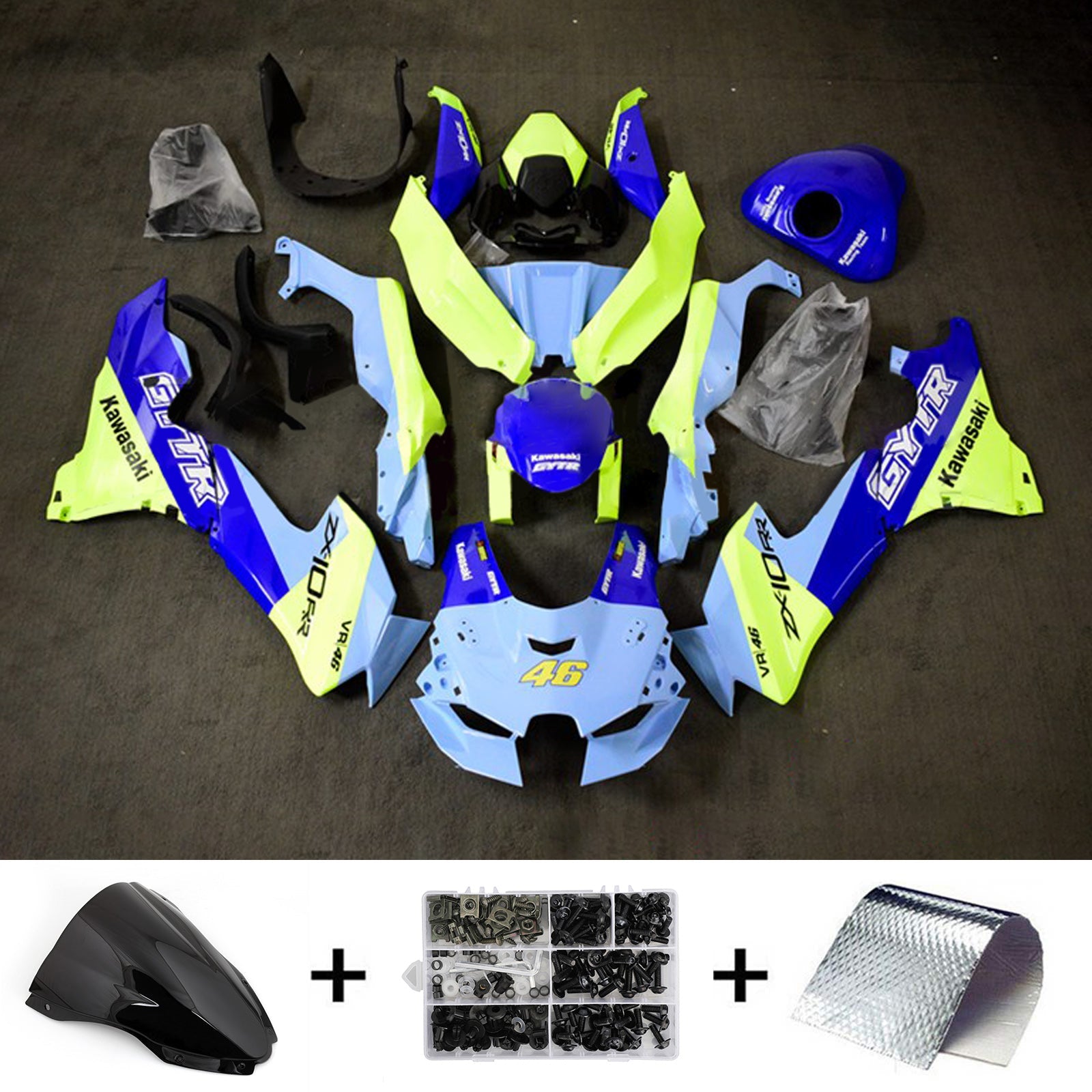 Kawasaki ZX-10R ZX-10RR 2021-2025 Fairing Kit Bodywork ABS
