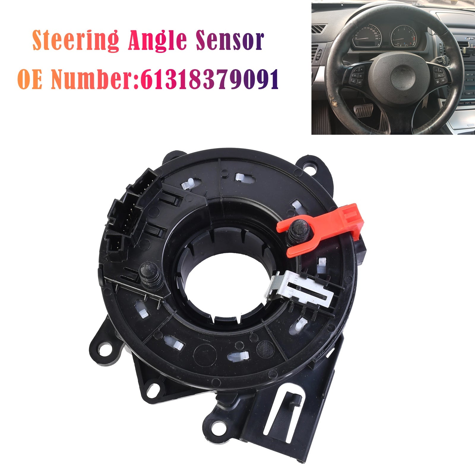 Steering Angle Sensor Slip Ring 61318379091 For BMW 3 E46 5 E39 7 E38 X3 E83 X5 E53
