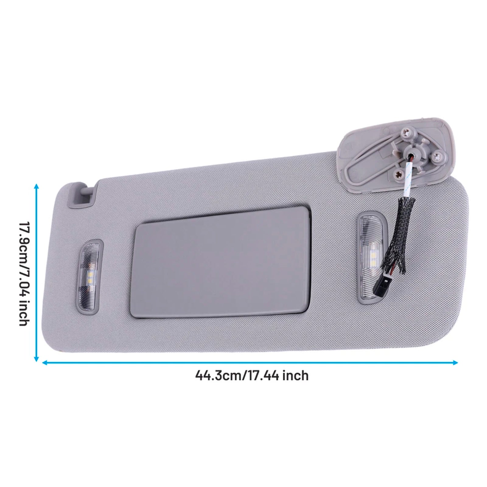 Gray Right Side Sun Visor 23459643 For Chevrolet GMC 2014-2019