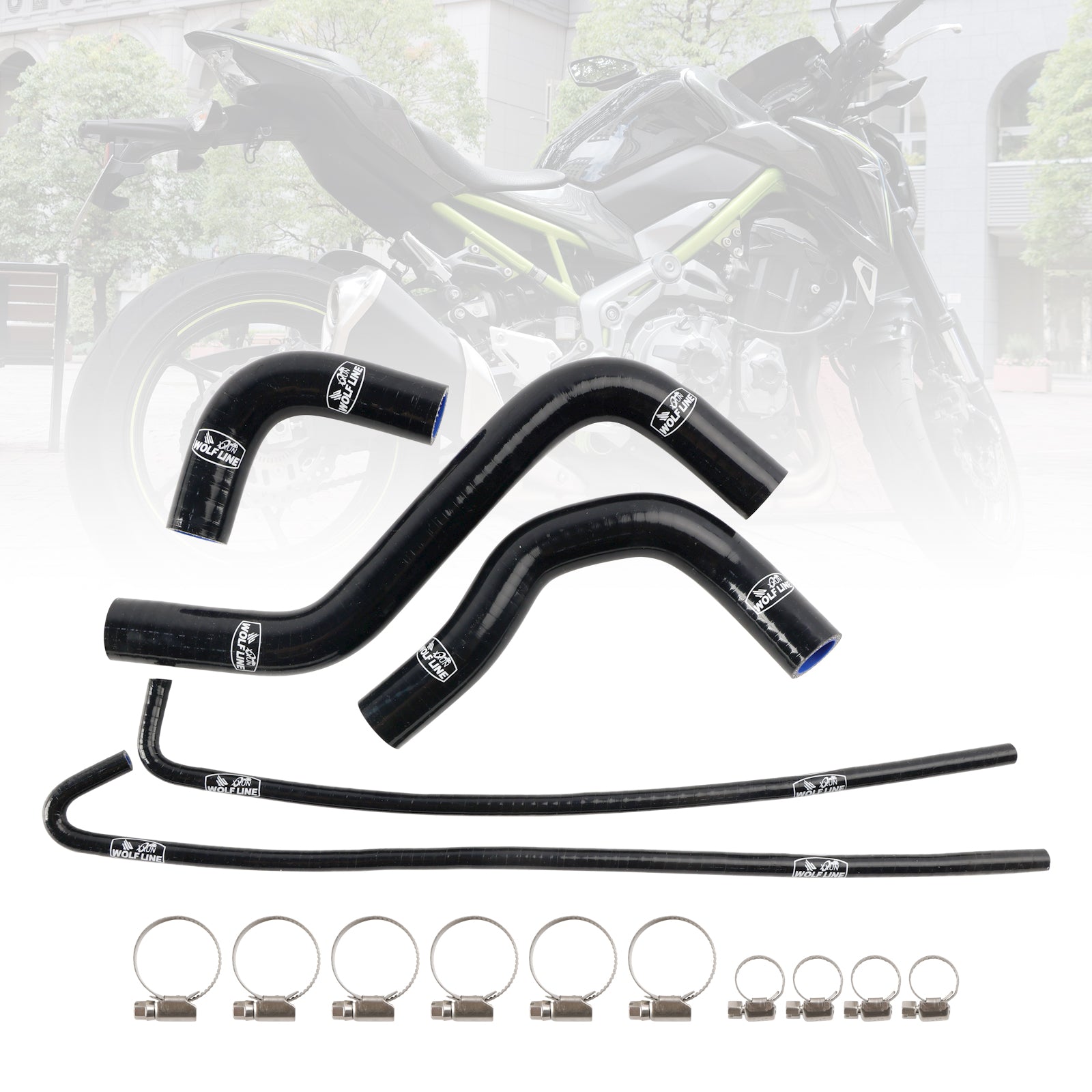 Silicone Radiator coolant Hose kit For Kawasaki Z900 Z900RS 2017-2025