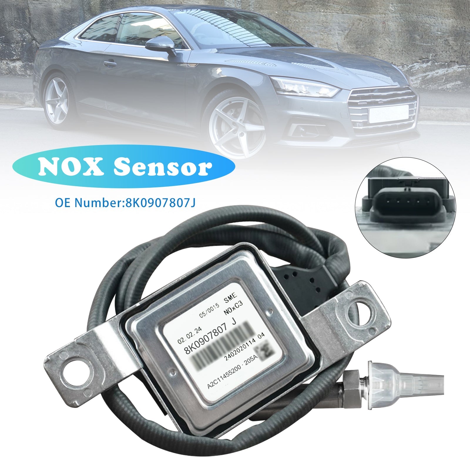 2013-2015 Audi A4 B8 8K5 2.0 TDI quattro Estate NOX Sensor Pre Cat 8K0907807J