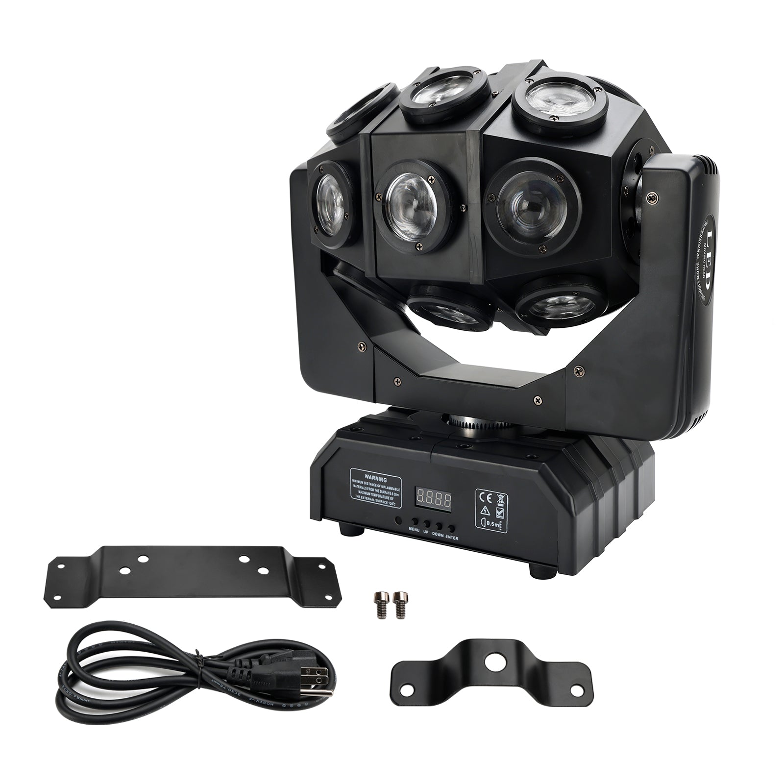 180W Moving Head 18 LED Rotating Beam DMX Stage Light RGBW DJ Disco Party Effect